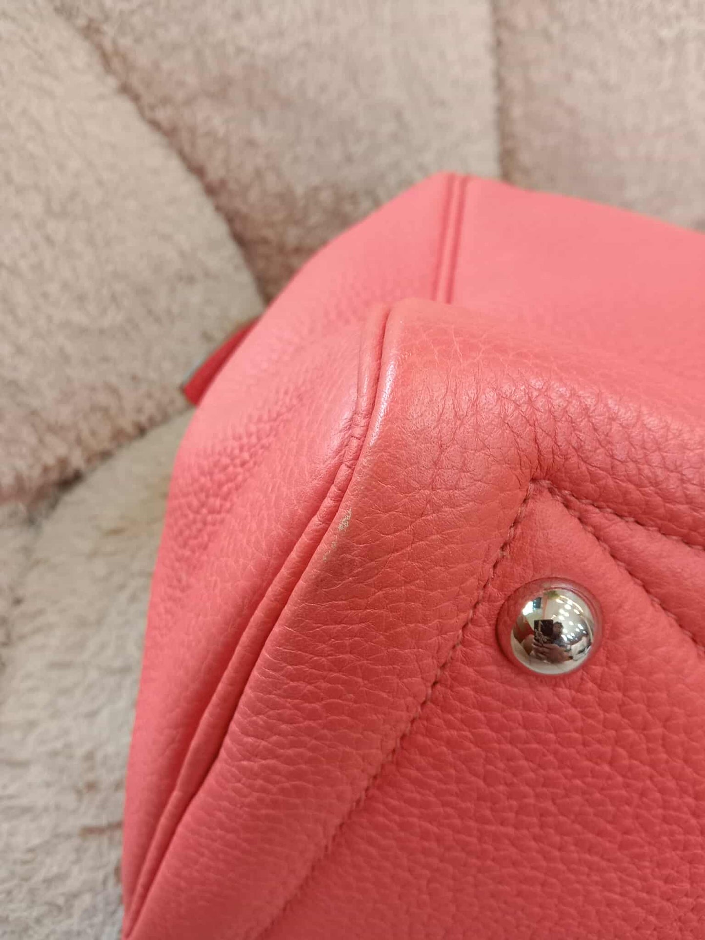 Hermes Victoria II 35 Rose Azalee Clemence Stamp P Square 2012
