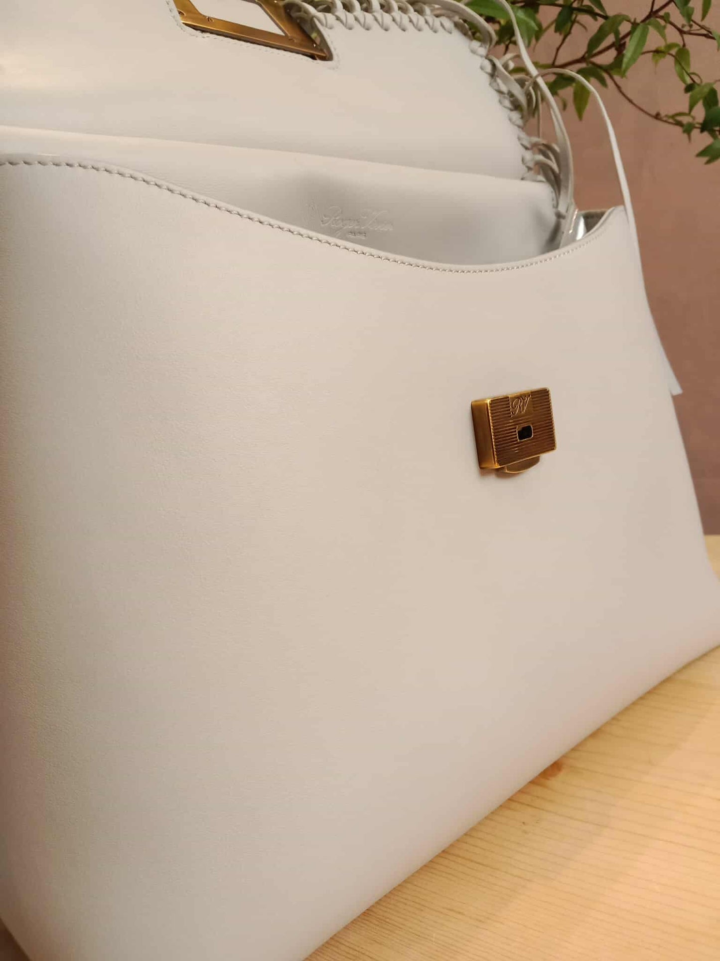 Roger Vivier Gray Frill Bag