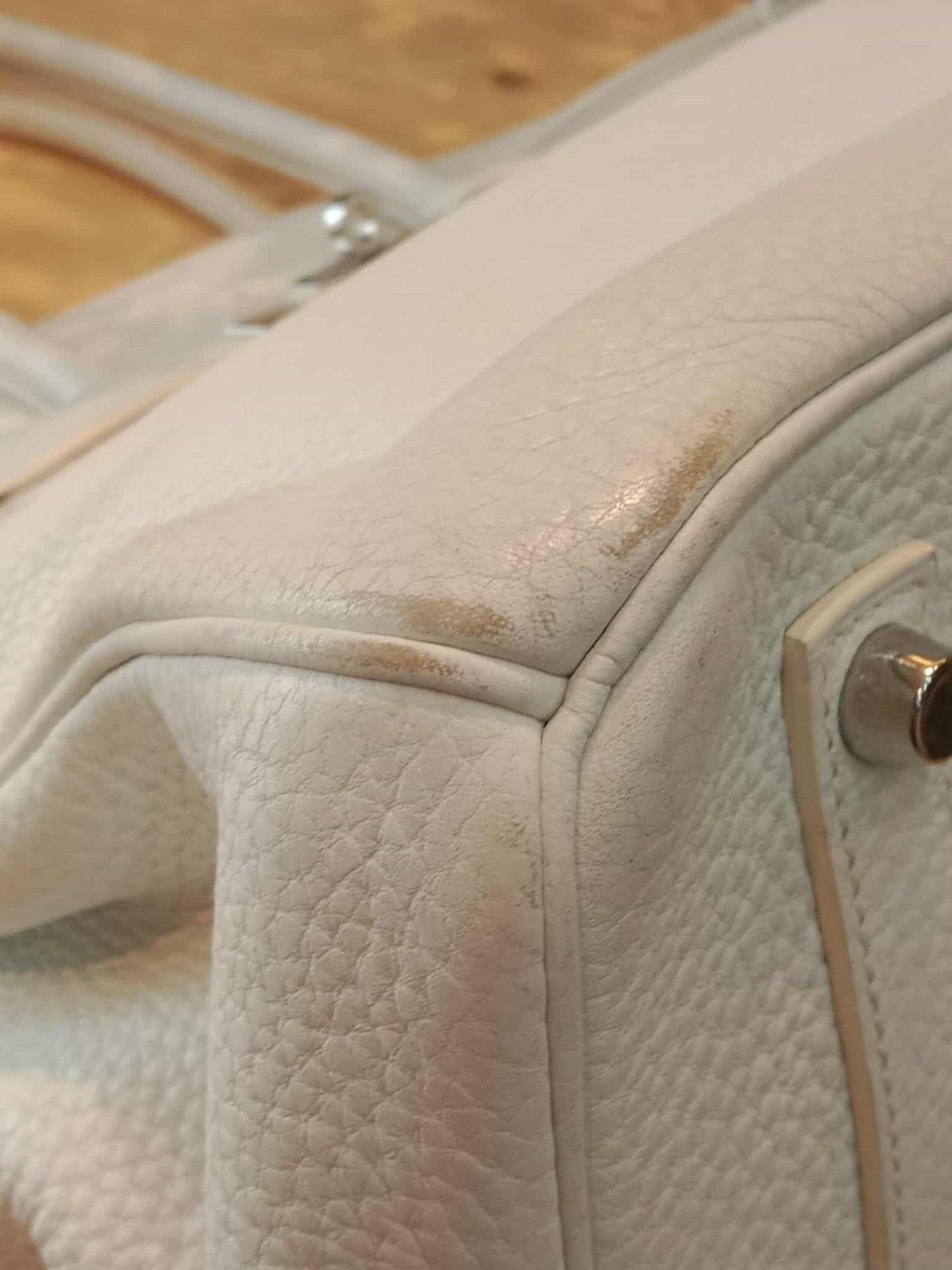 Hermes Birkin 35 White Clemence Stamp N Square 2010