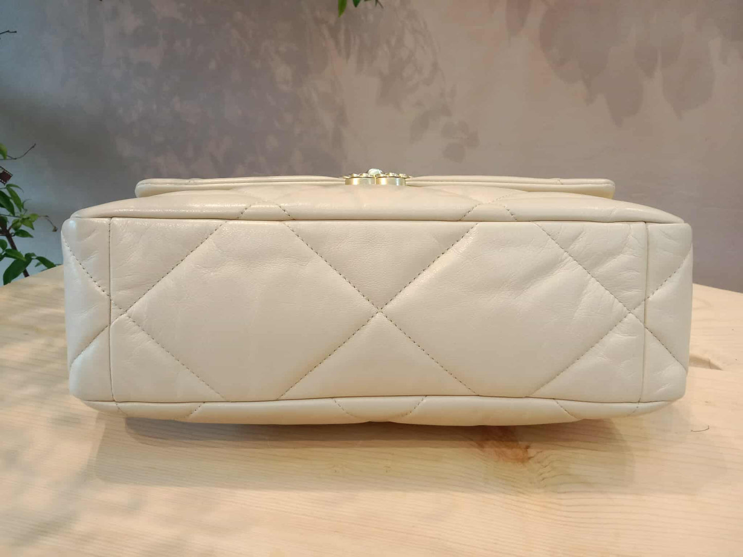 Chanel C19 Beige Lambskin Beige Small Series 30