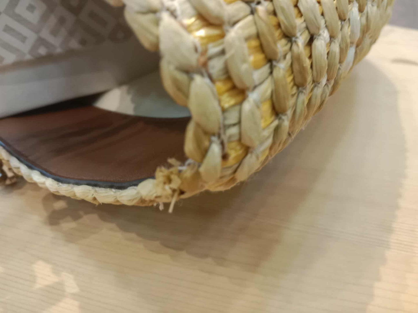 Jimmy Choo Mari Woven Raffia Tote Handbag