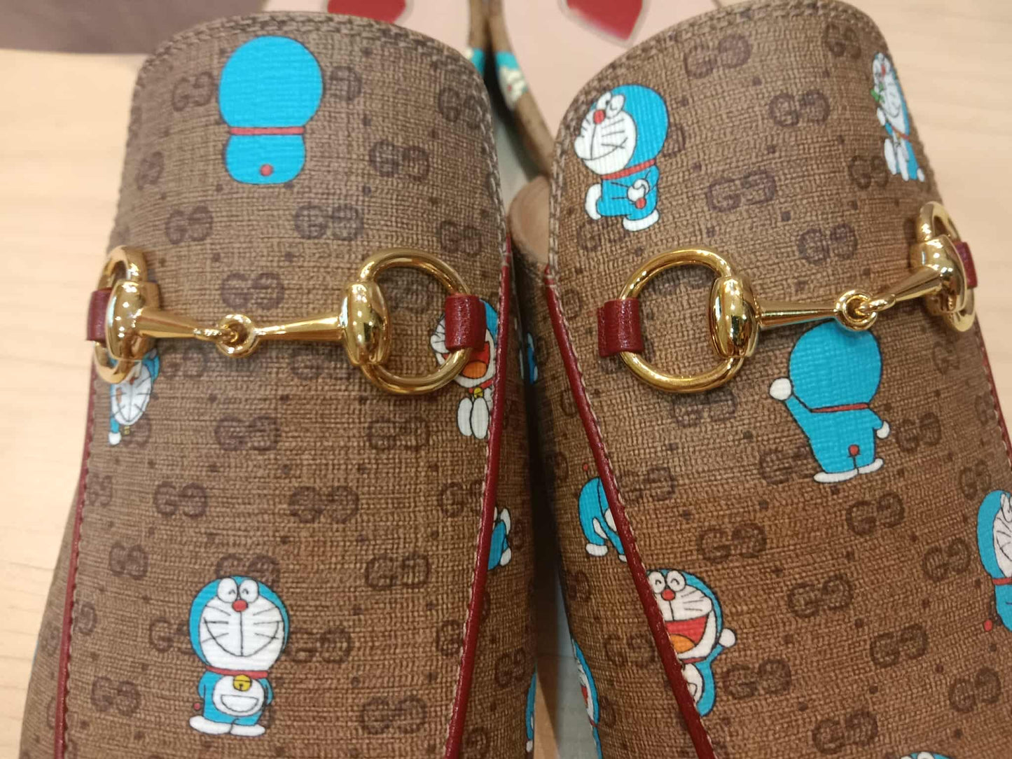 Gucci Doraemon Collaboration Horsebit Mules Size 37