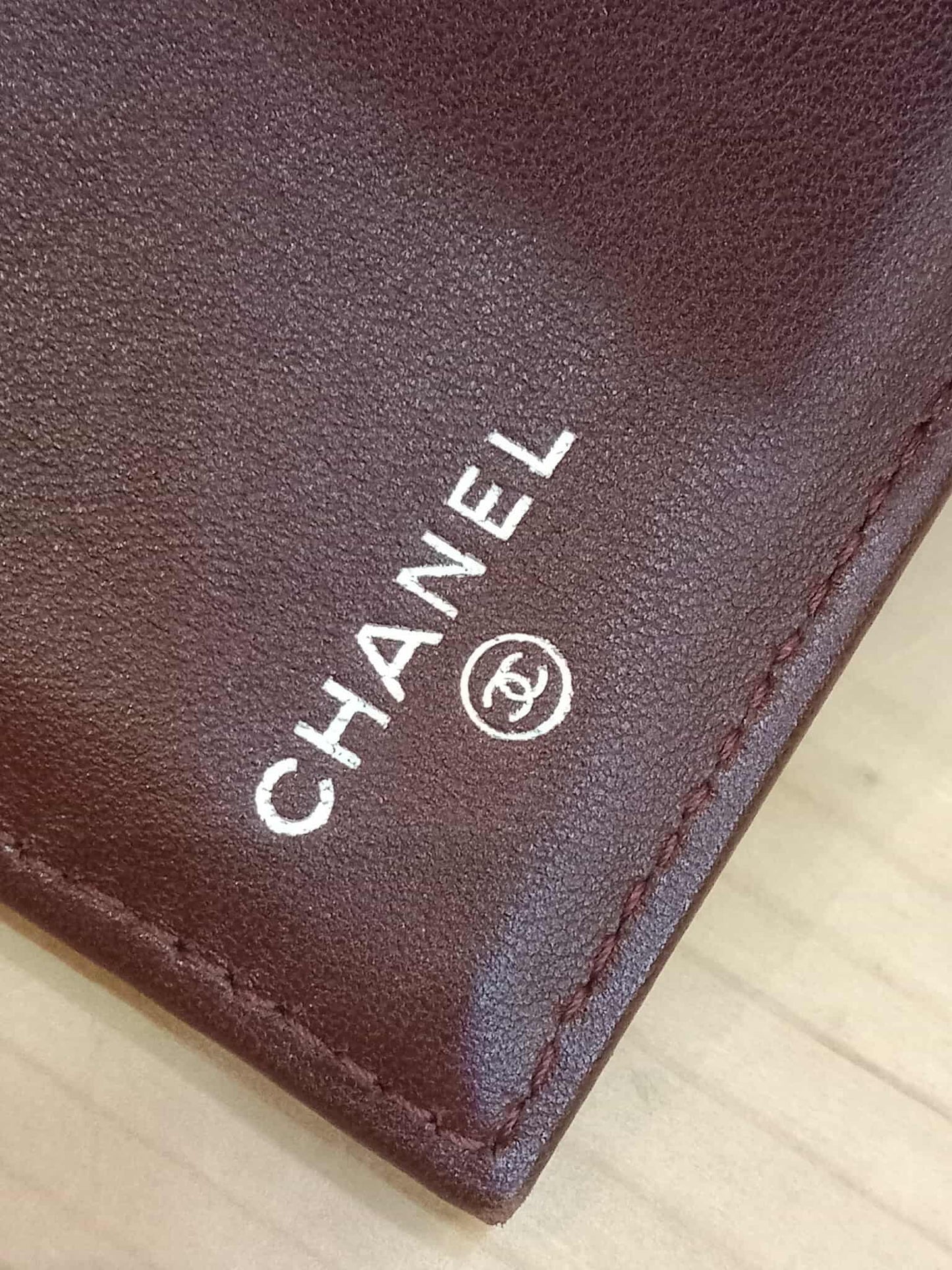 Chanel Black Lambskin Tri-Fold Long Wallet Series 13