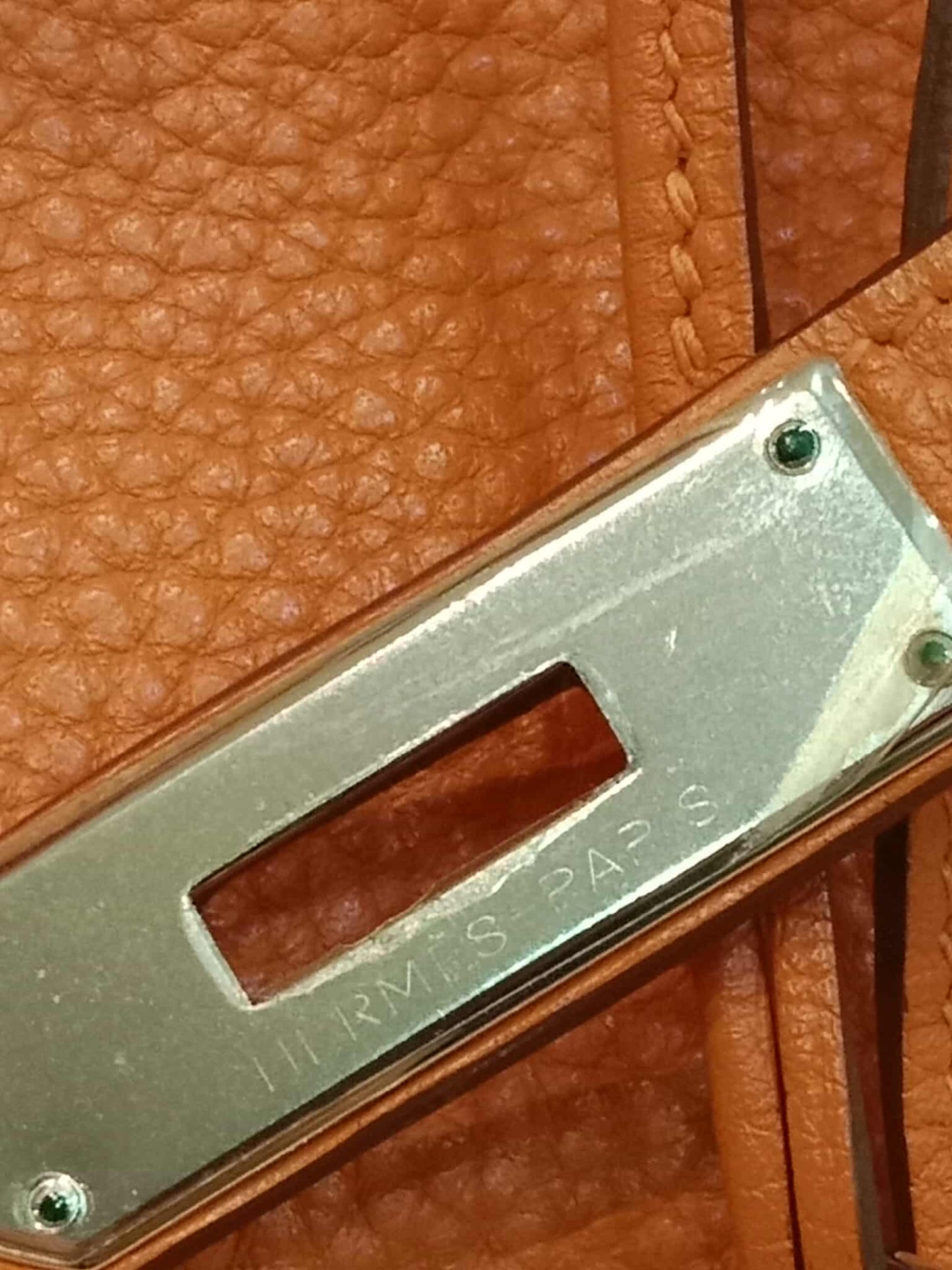 Hermes Birkin 35 Poppy Orange Clemence Stamp L Square 2008