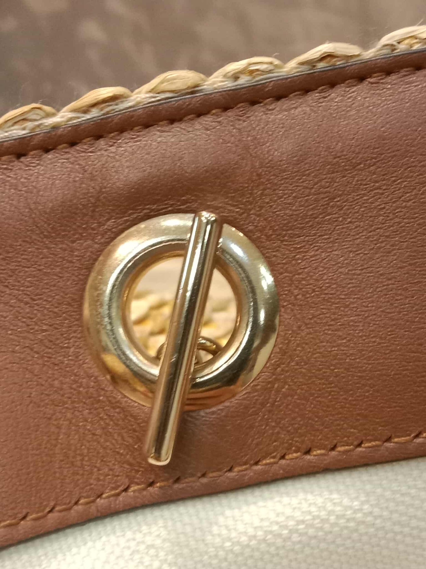 Jimmy Choo Mari Woven Raffia Tote Handbag
