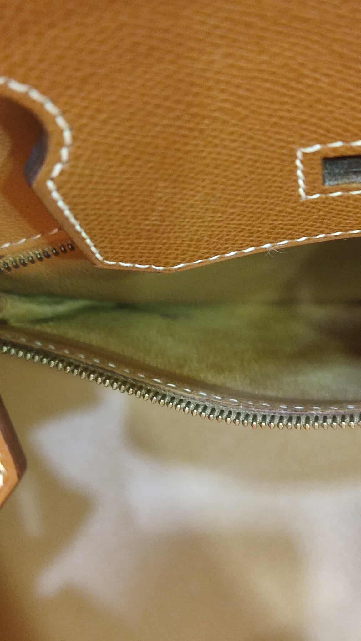 Hermes Birkin 30 Bicolor Gold/Biscuit Epsom Stamp G Square 2003 GHW