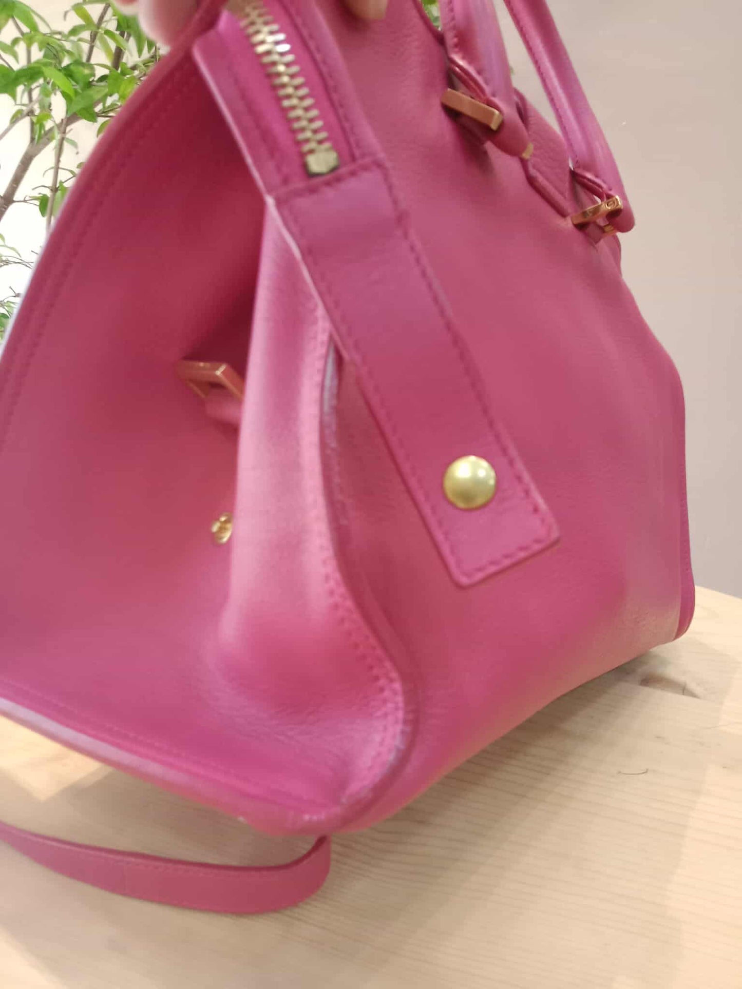 YSL Smooth Calfsin Cabas Bag Small Pink