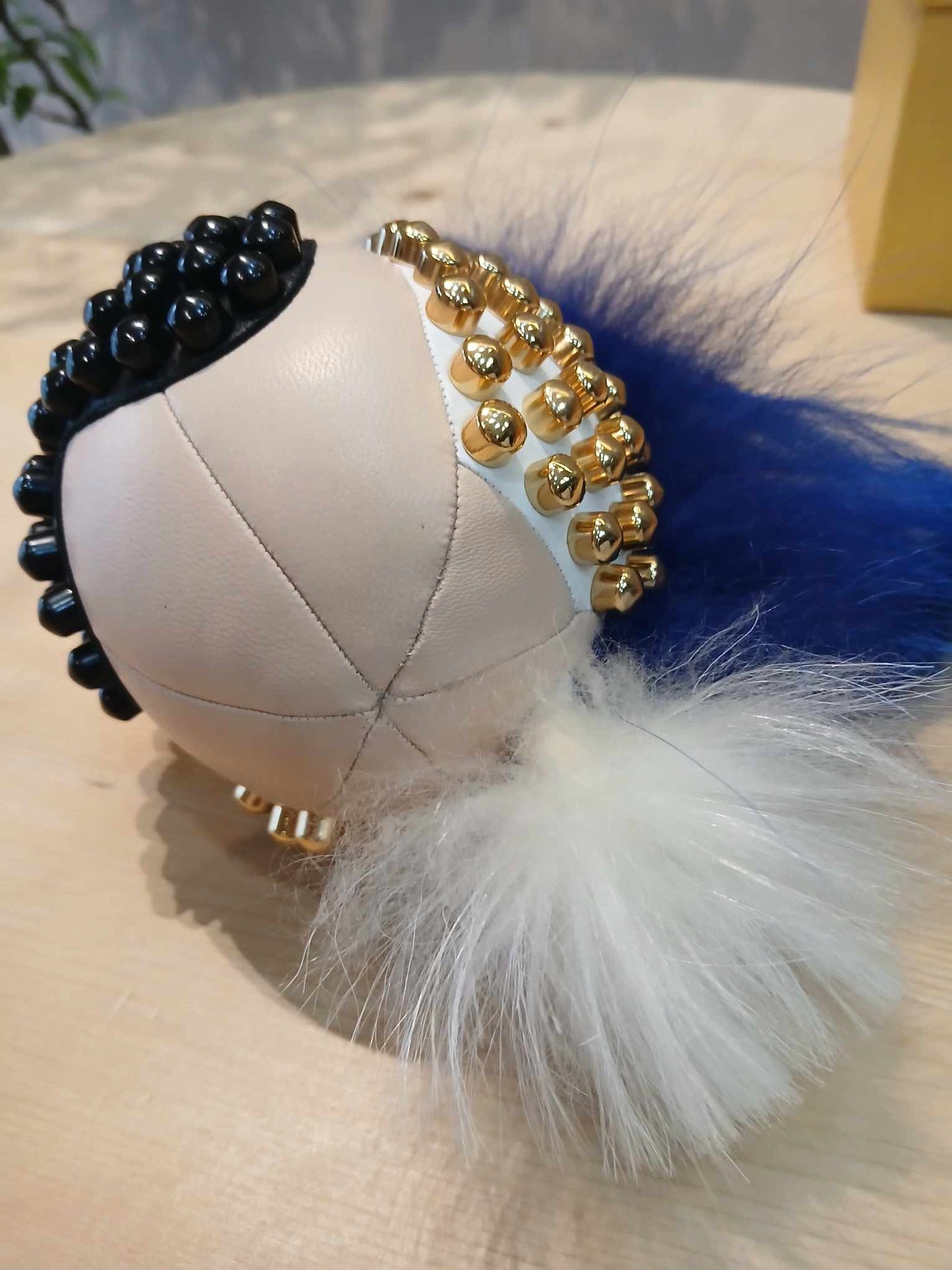 Fendi Karl Lagerfeld Studded Keyholder Bag Charm