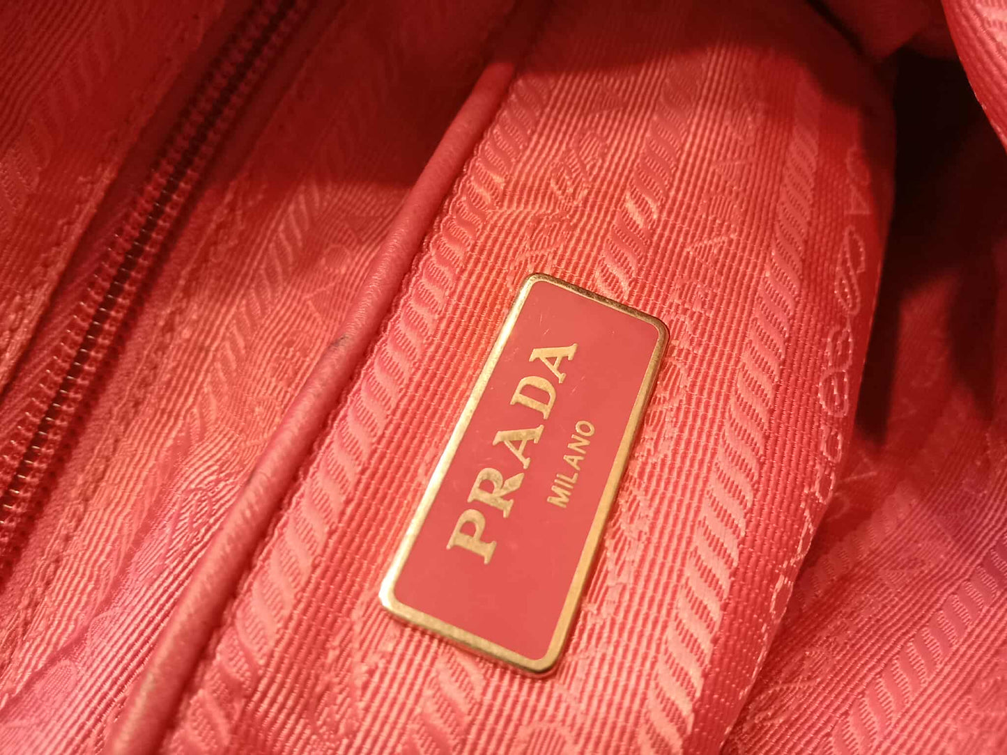 Prada Pink Tessuto Nylon/Leather Messenger Bag