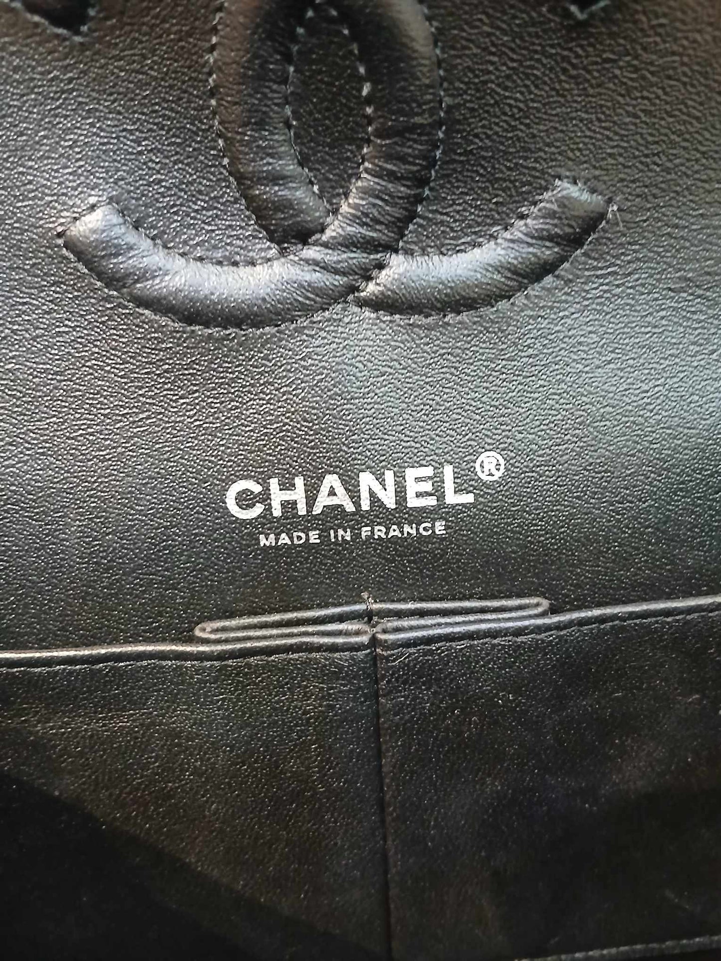 Chanel Classic Quilted Patent Double Flap Bag Black Medium Series 20