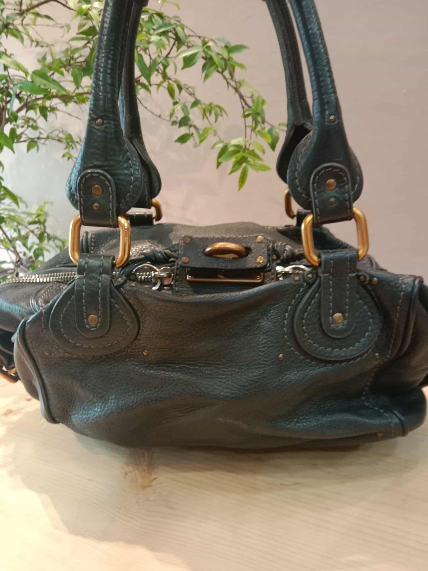 Chloe Paddington Leather Handbag Black