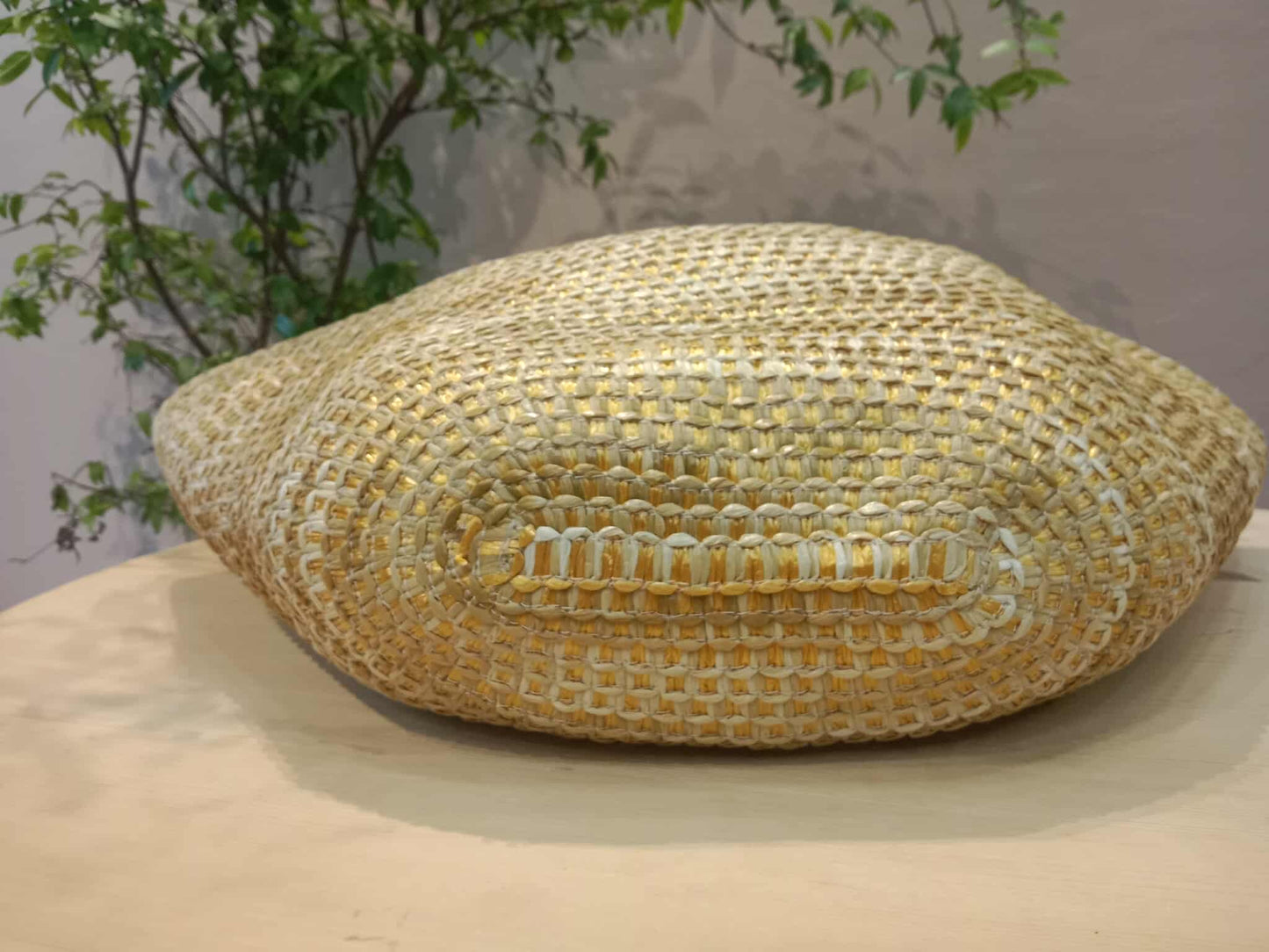 Jimmy Choo Mari Woven Raffia Tote Handbag