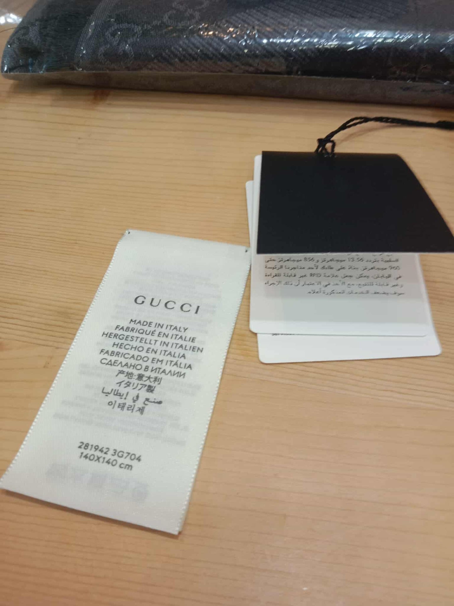 Gucci Black Scarf