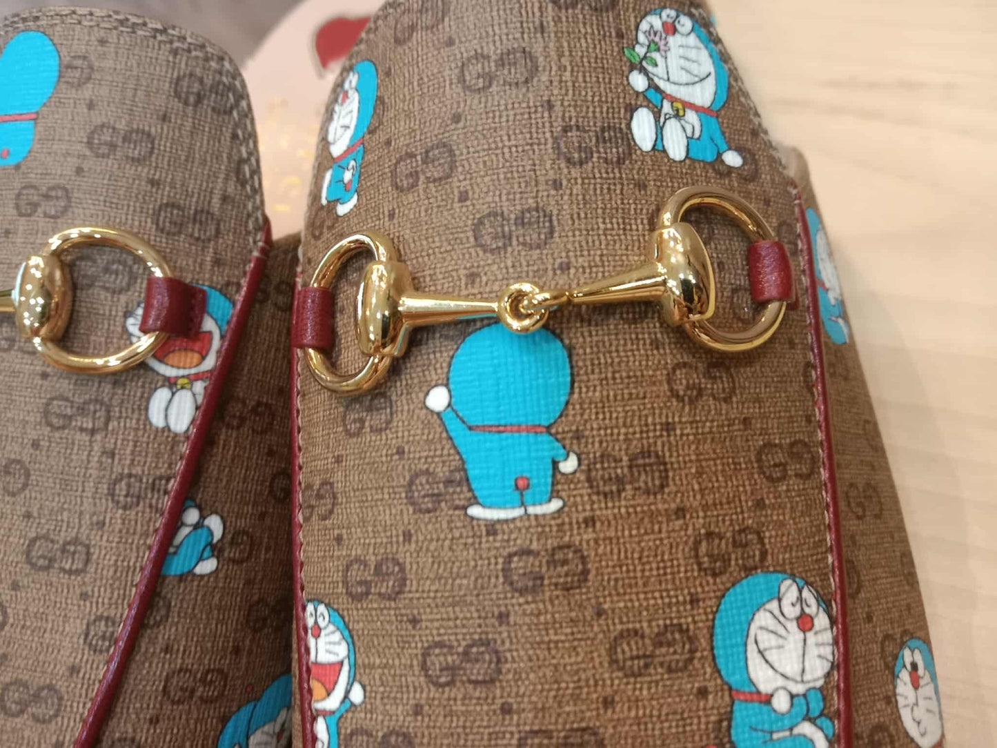 Gucci Doraemon Collaboration Horsebit Mules Size 37