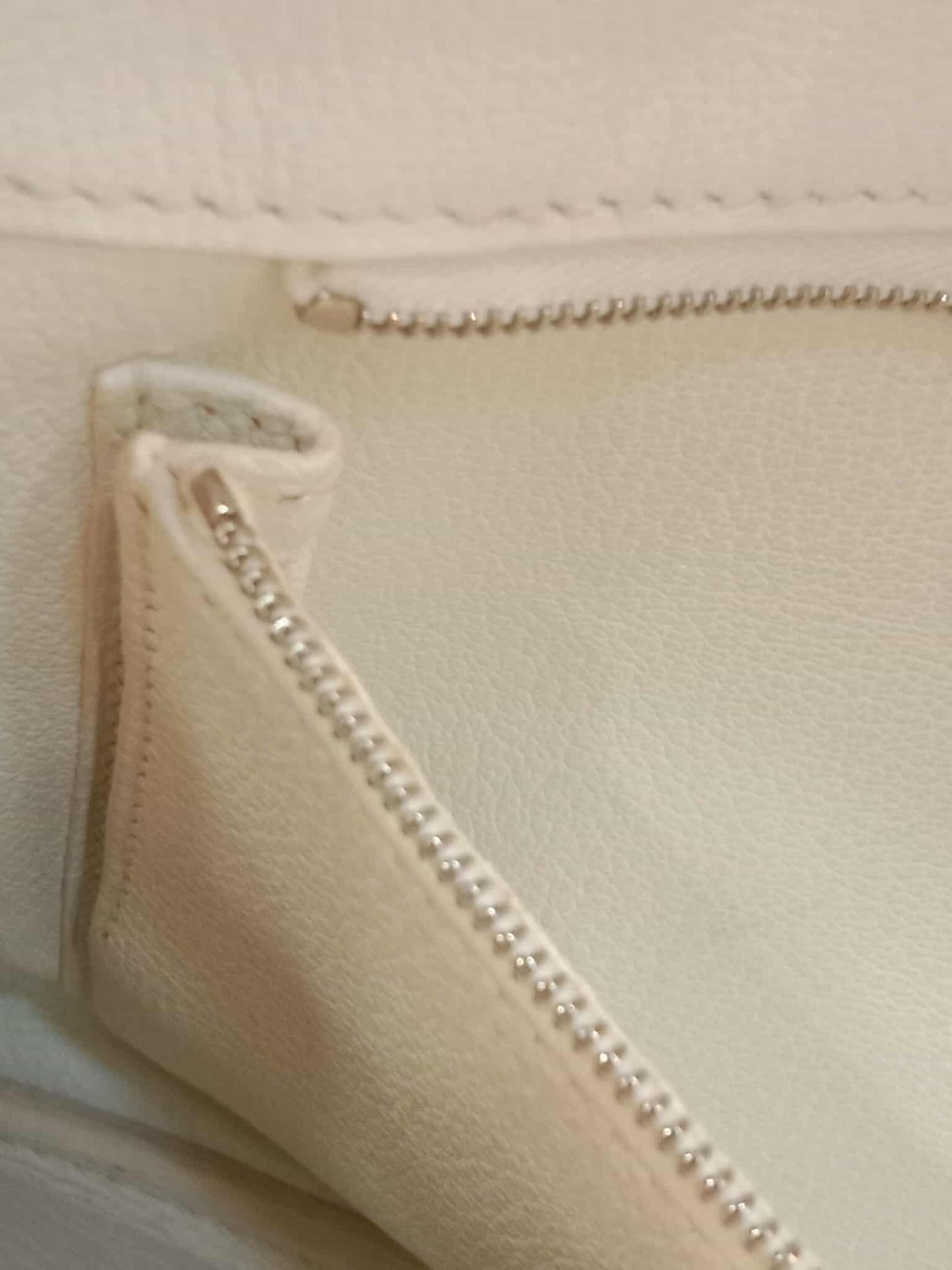 Hermes Birkin 35 White Clemence Stamp N Square 2010