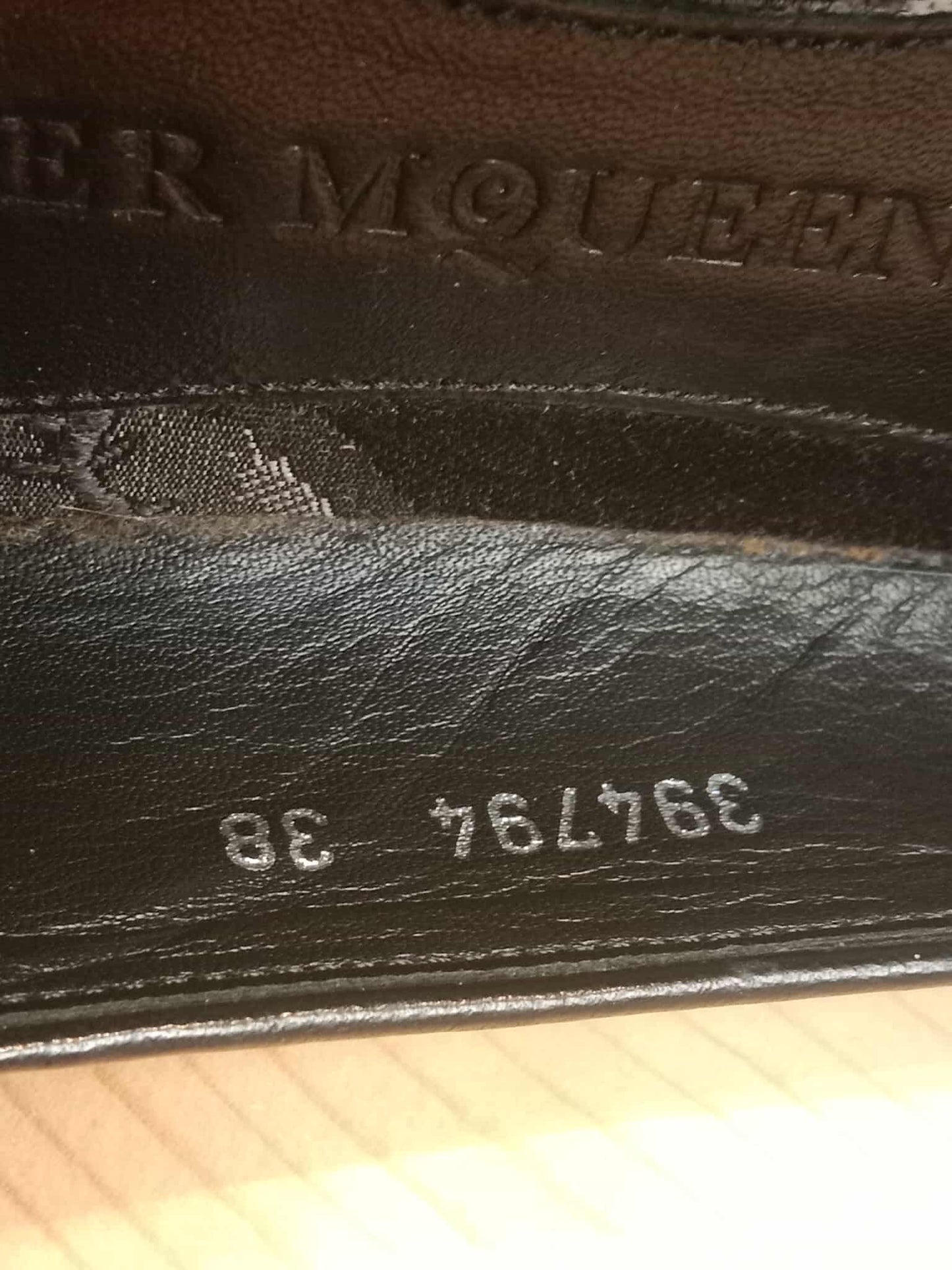 Alexander McQueen Silk Loafer Flats Black Sie 38