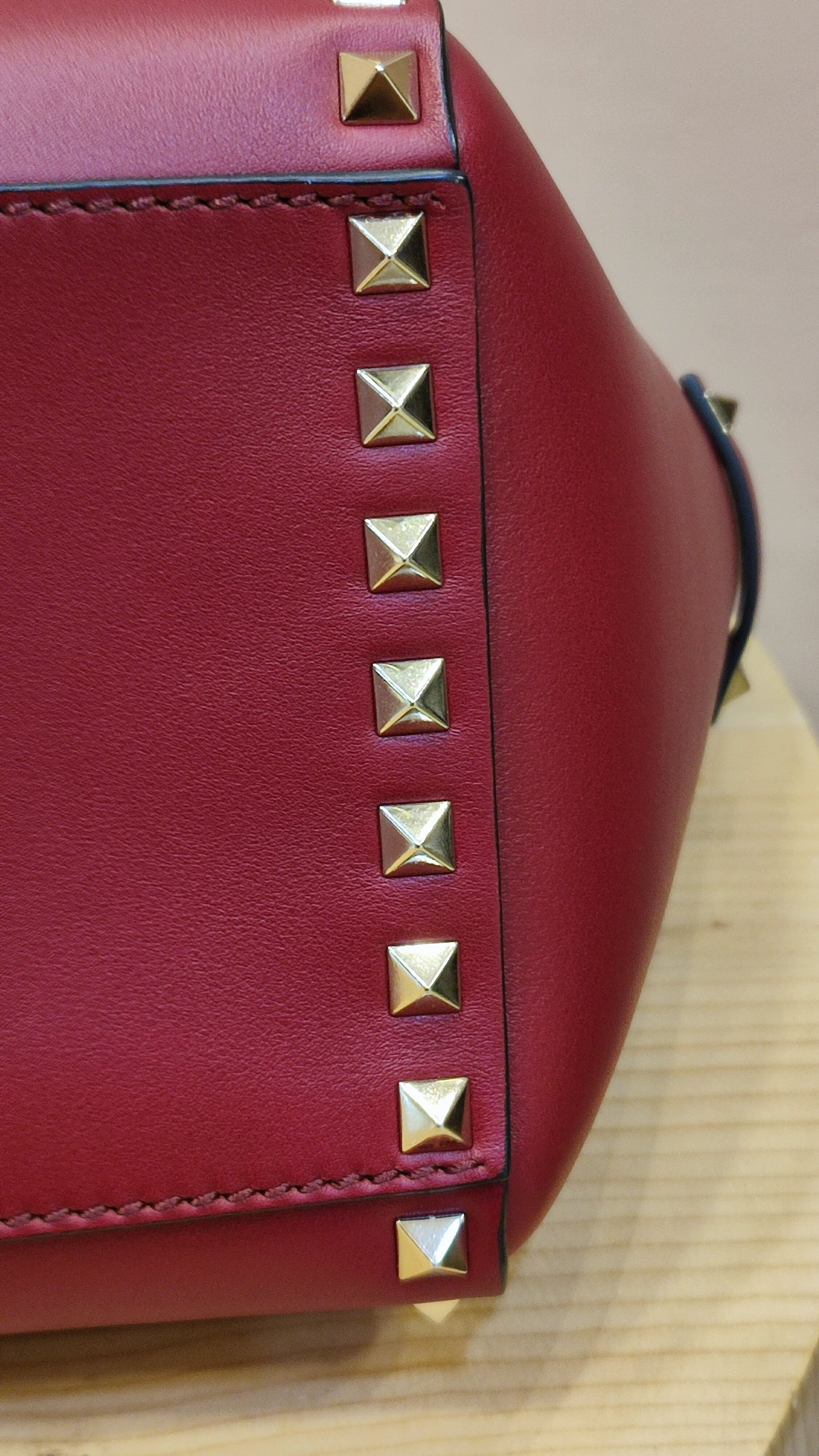 Valentino Rockstud Red Tote Bag