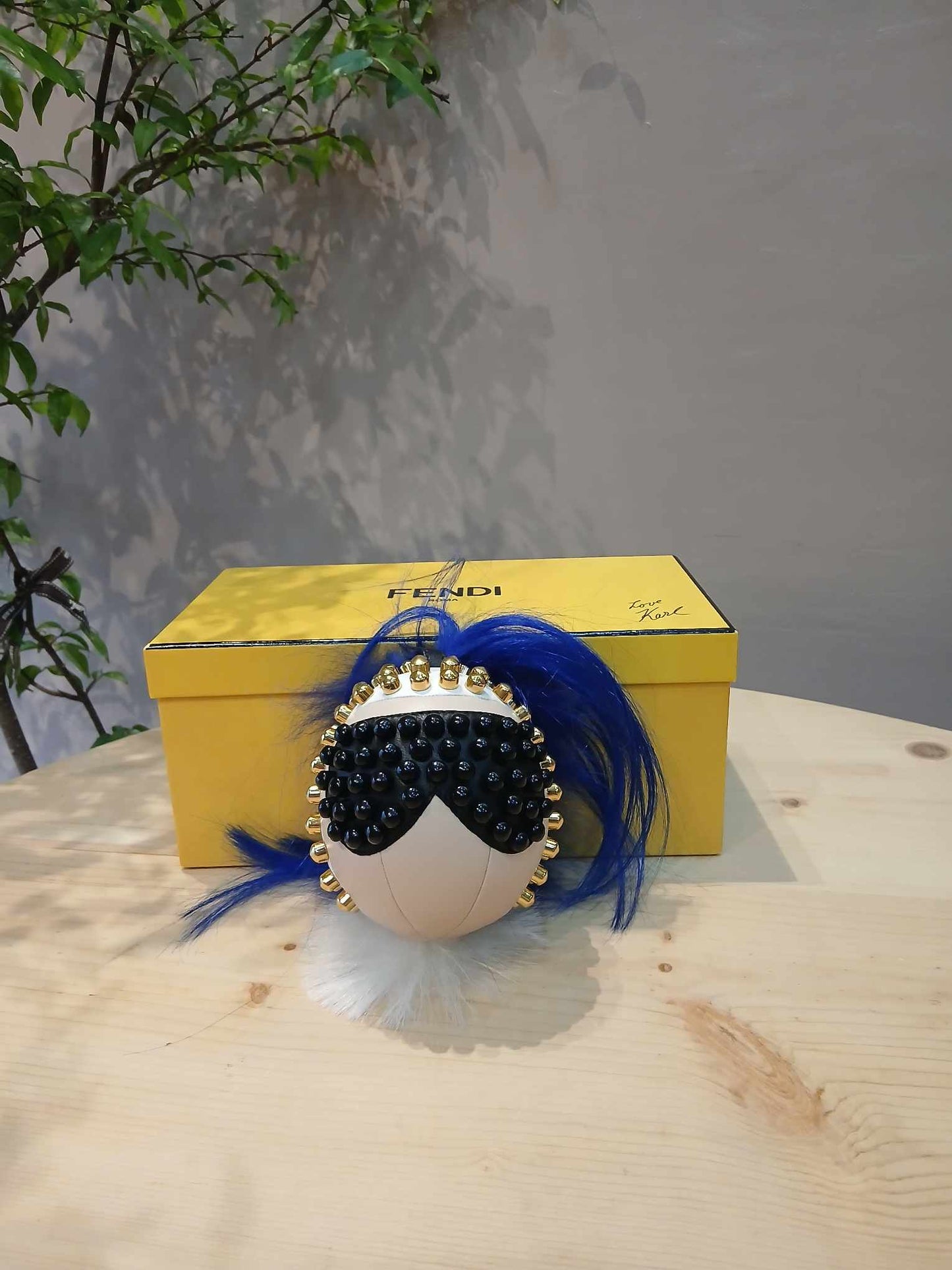 Fendi Karl Lagerfeld Studded Keyholder Bag Charm