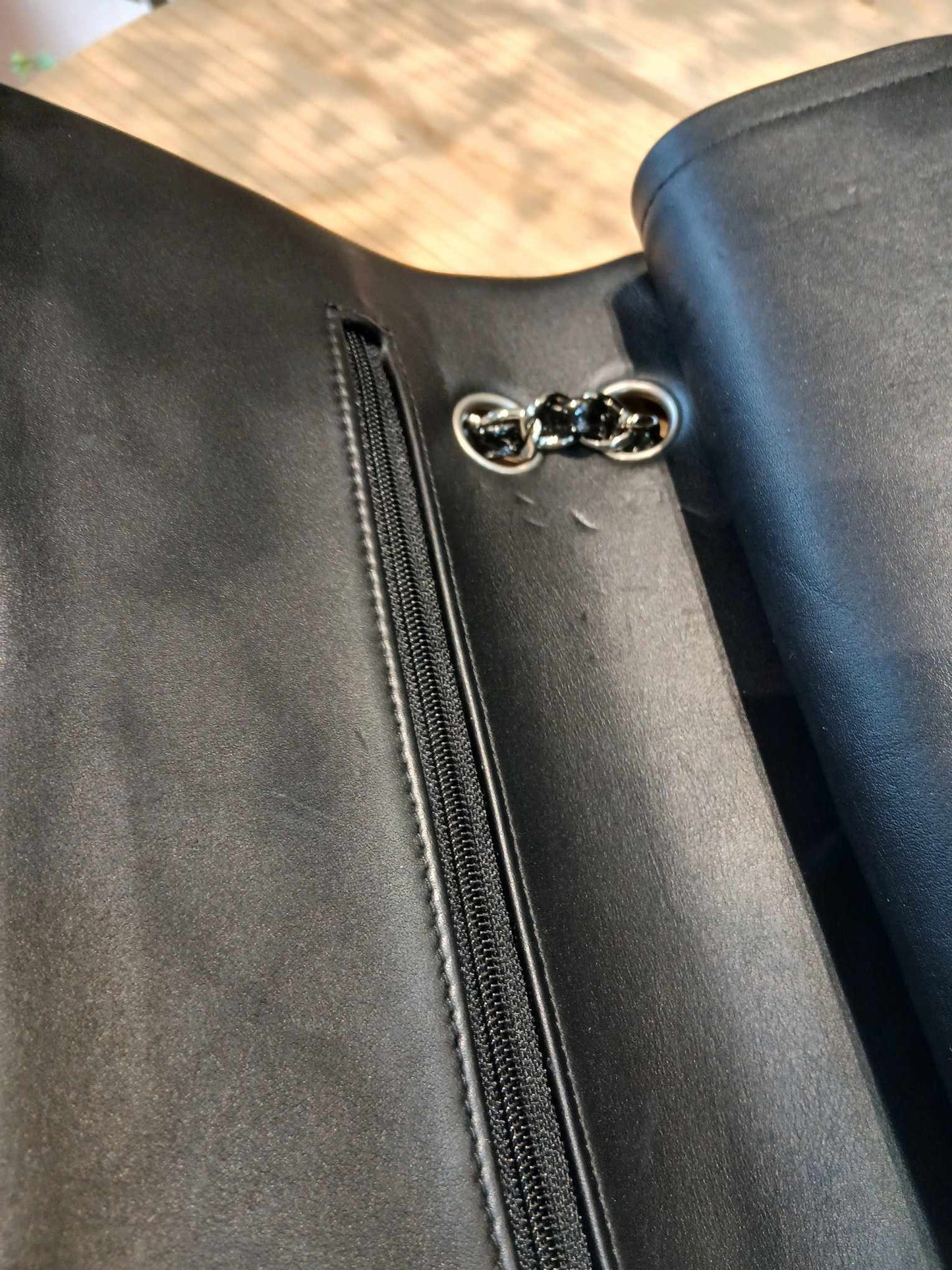 Chanel Classic Quilted Patent Double Flap Bag Black Medium Series 20
