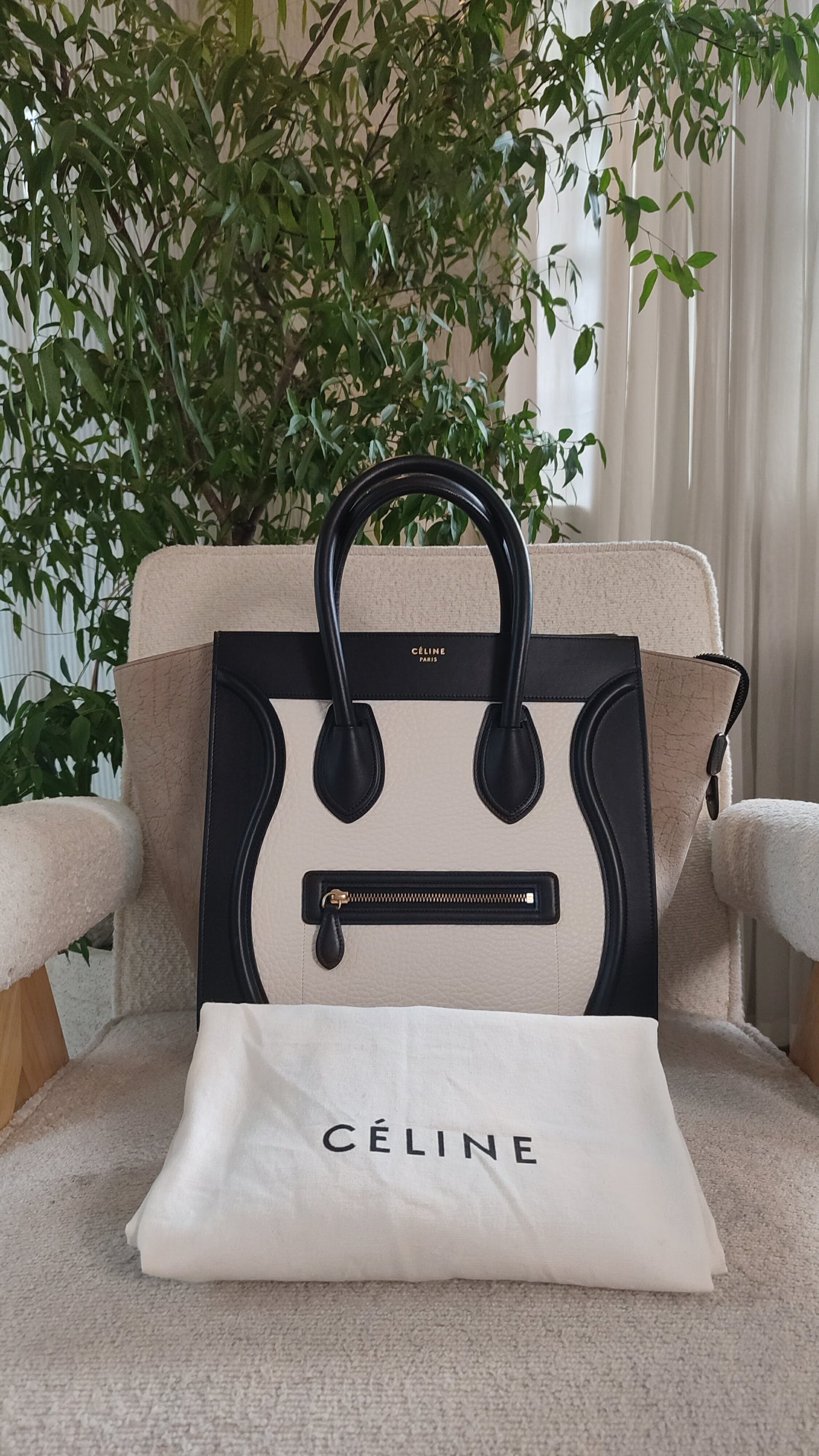 Celine Phantom Luggage Tricolor Bag