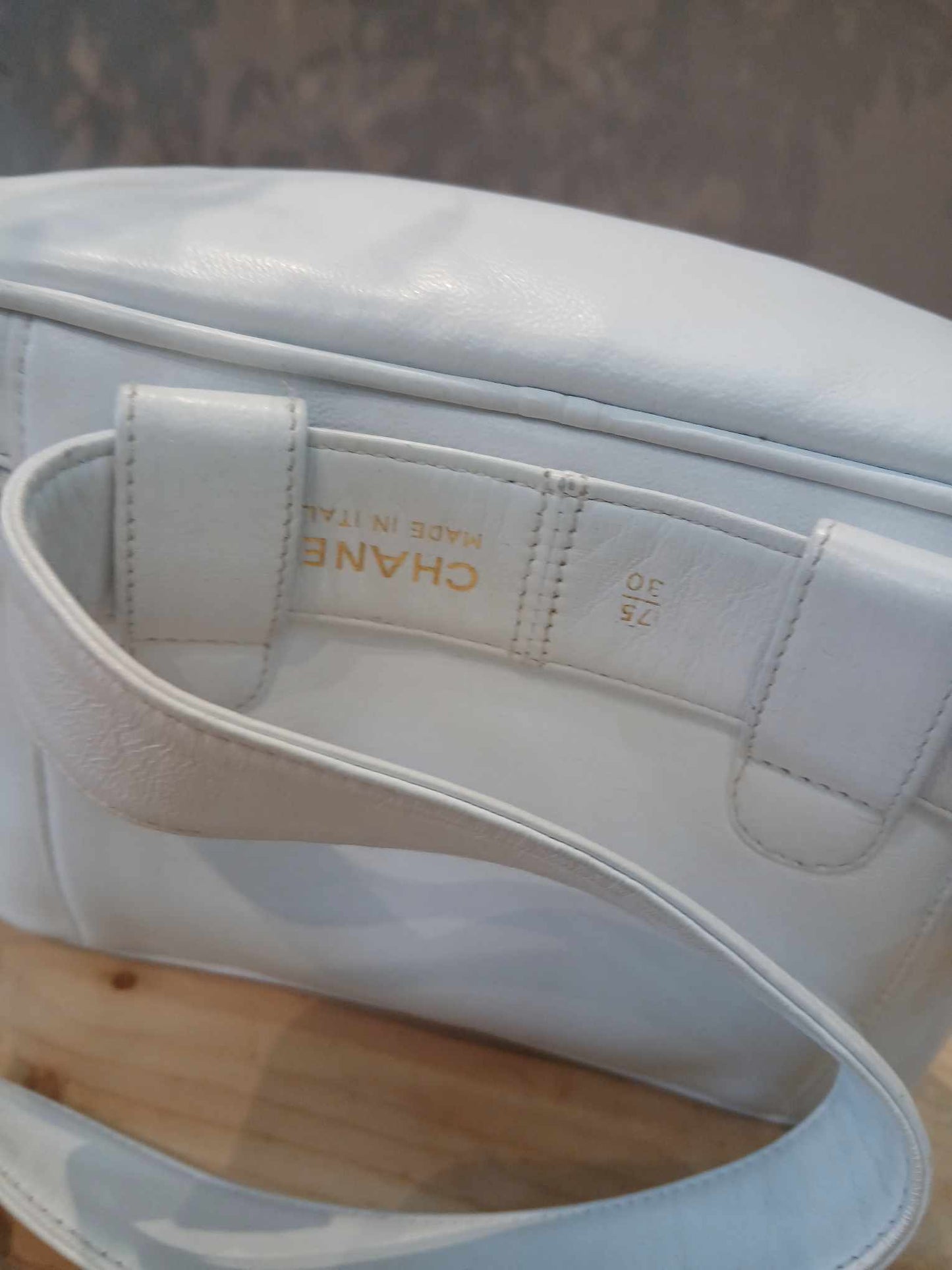 Chanel Belt Bag White Lambskin Series 2
