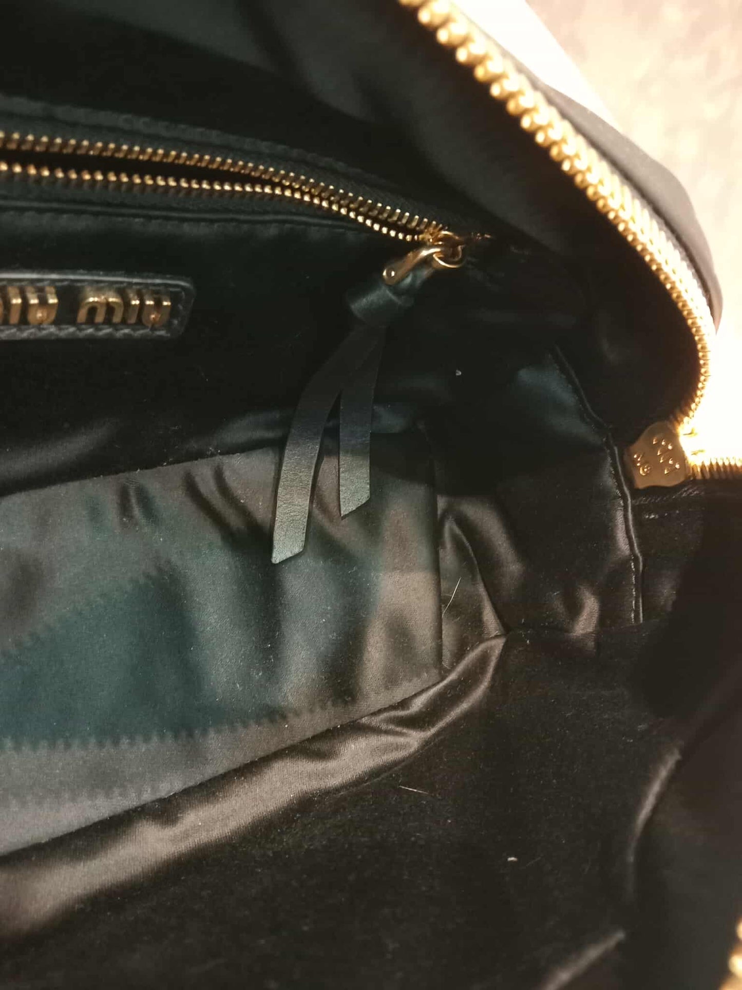 Miu Miu Arcadie Regular Black Bag