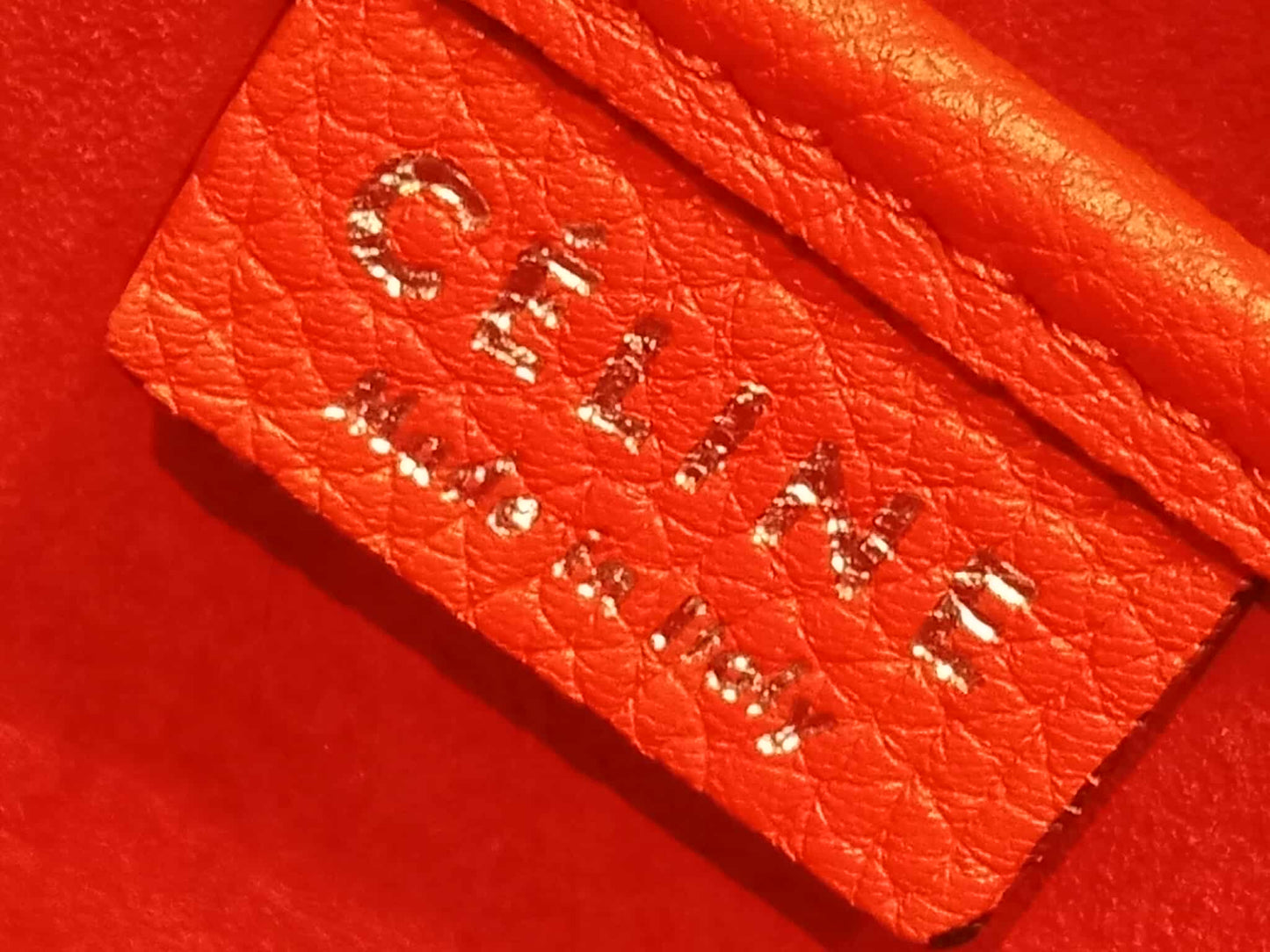 Celine Luggage Nano Red