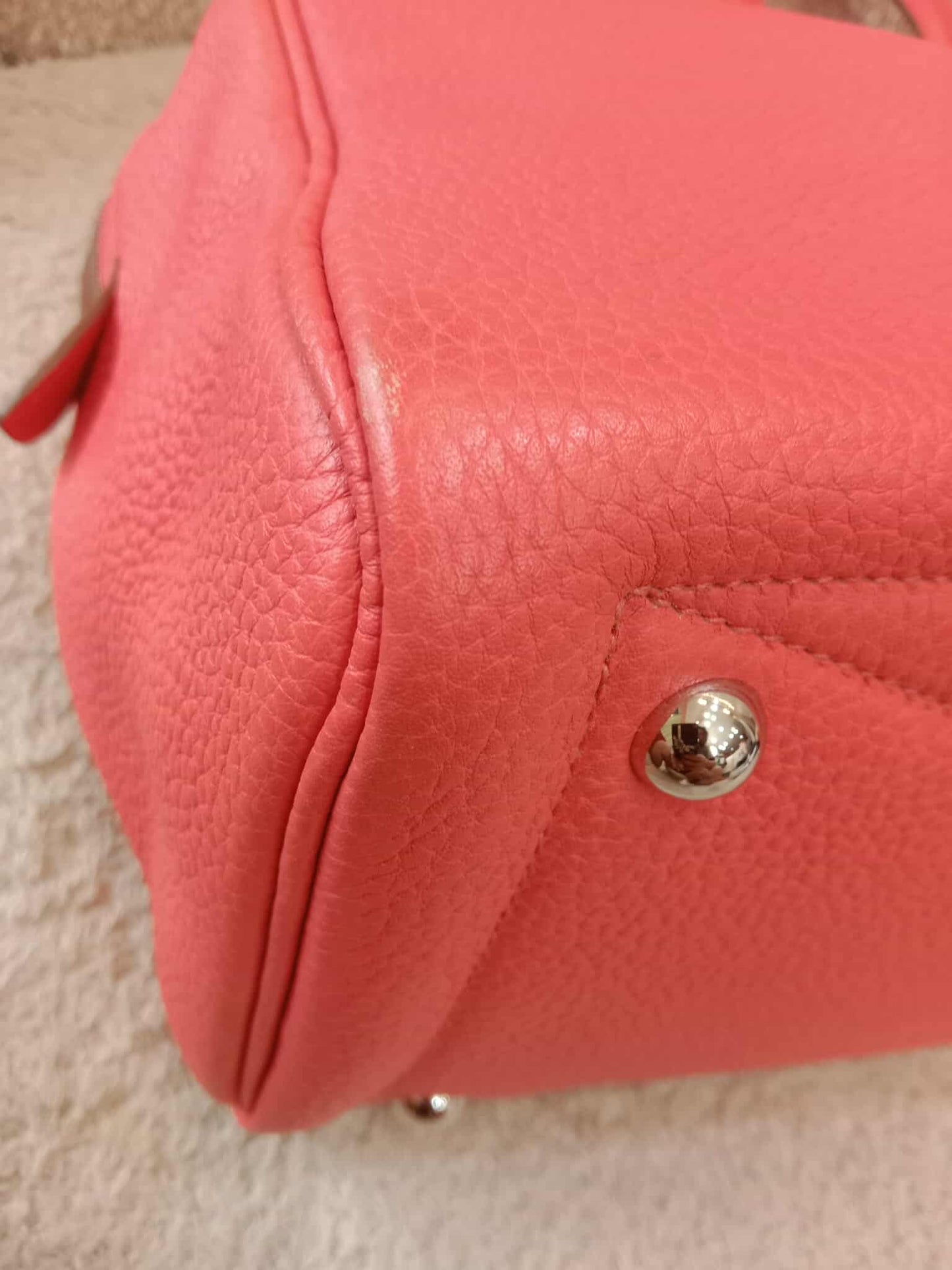 Hermes Victoria II 35 Rose Azalee Clemence Stamp P Square 2012