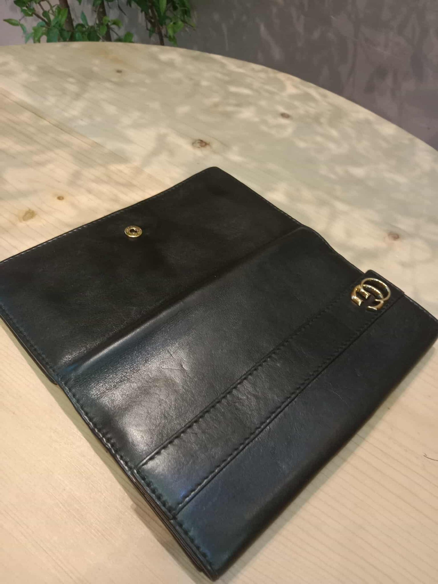 Gucci GG Marmont French Continental Wallet Black