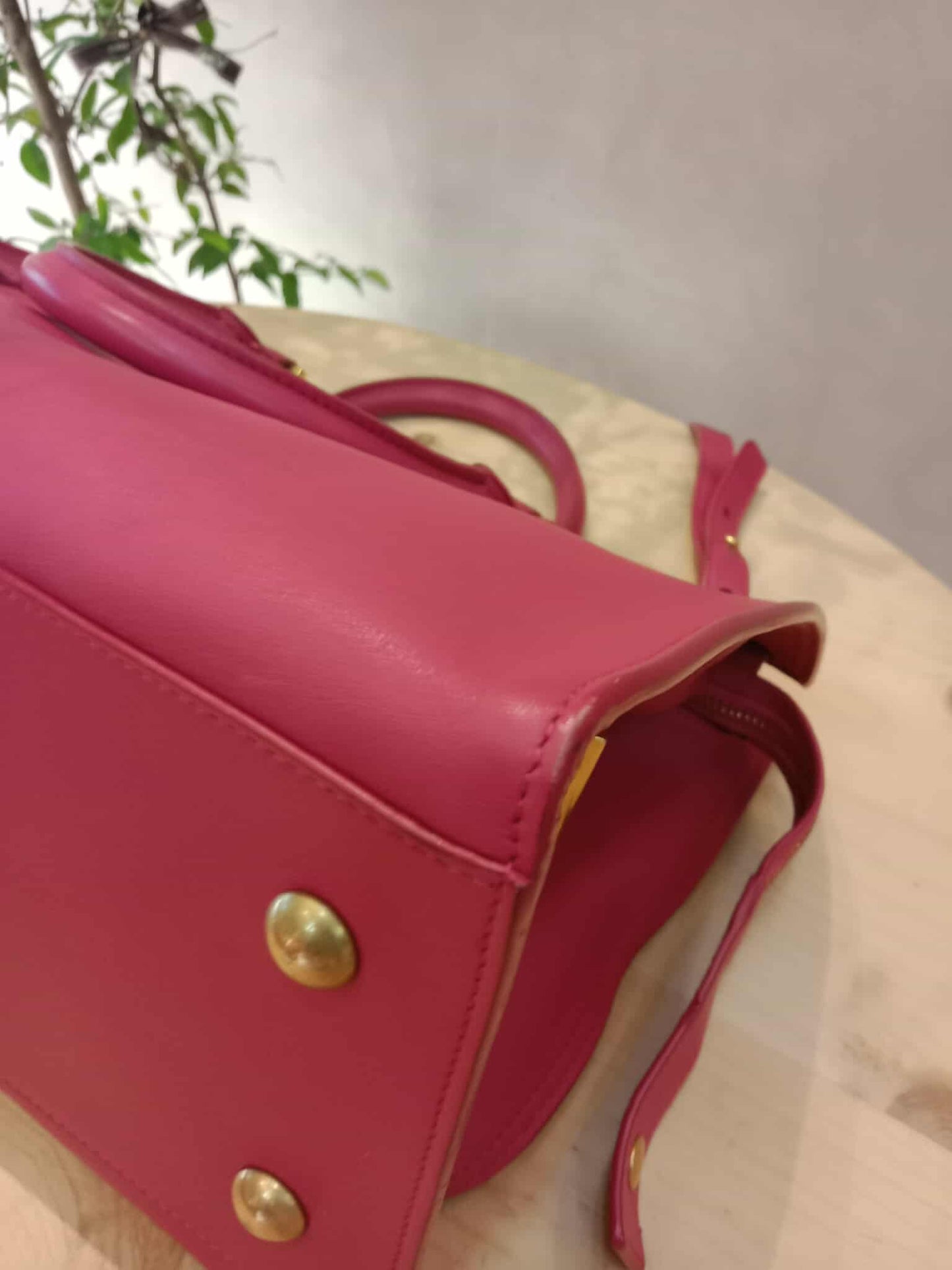 YSL Smooth Calfsin Cabas Bag Small Pink