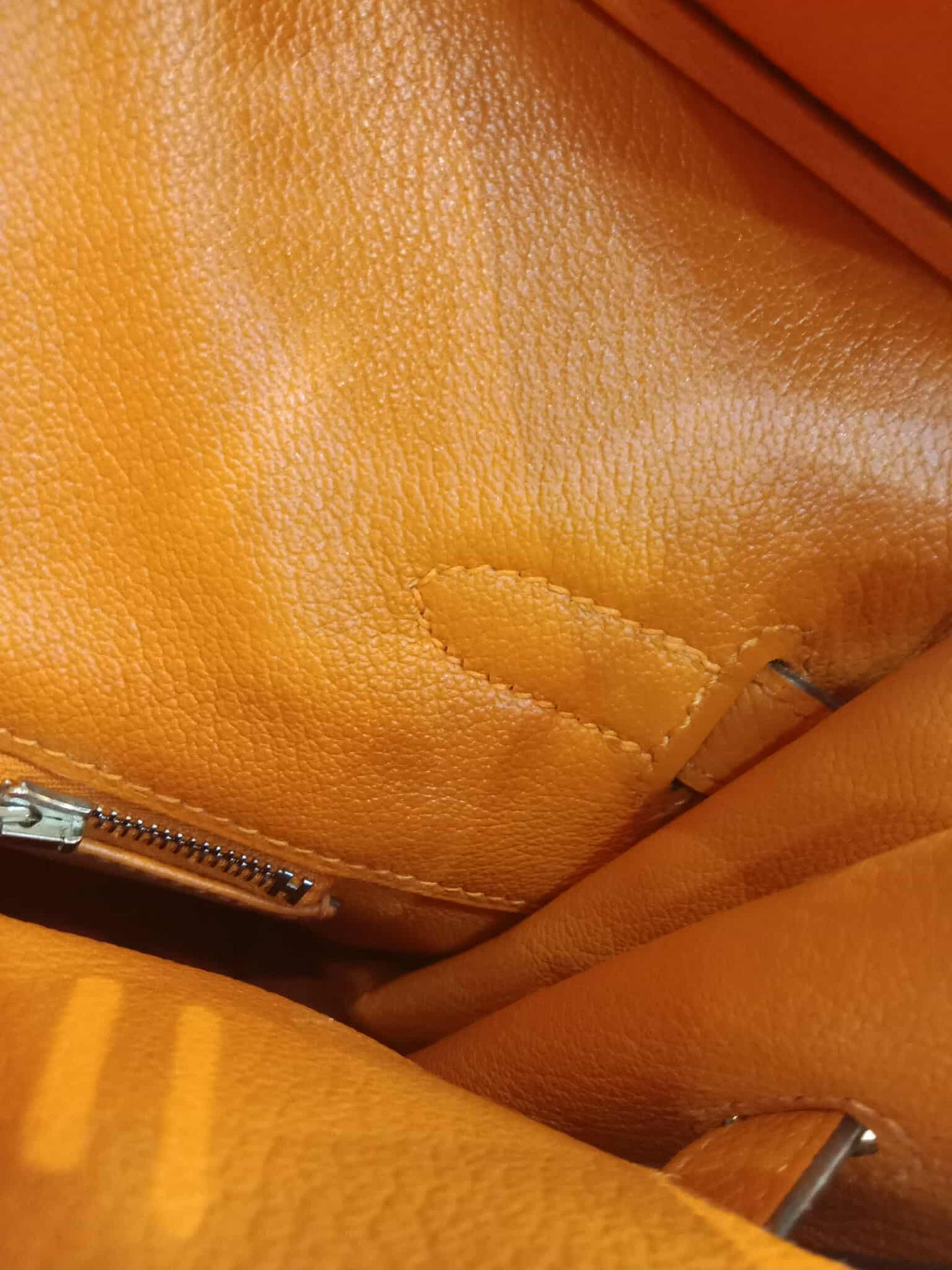 Hermes Birkin 35 Poppy Orange Clemence Stamp L Square 2008