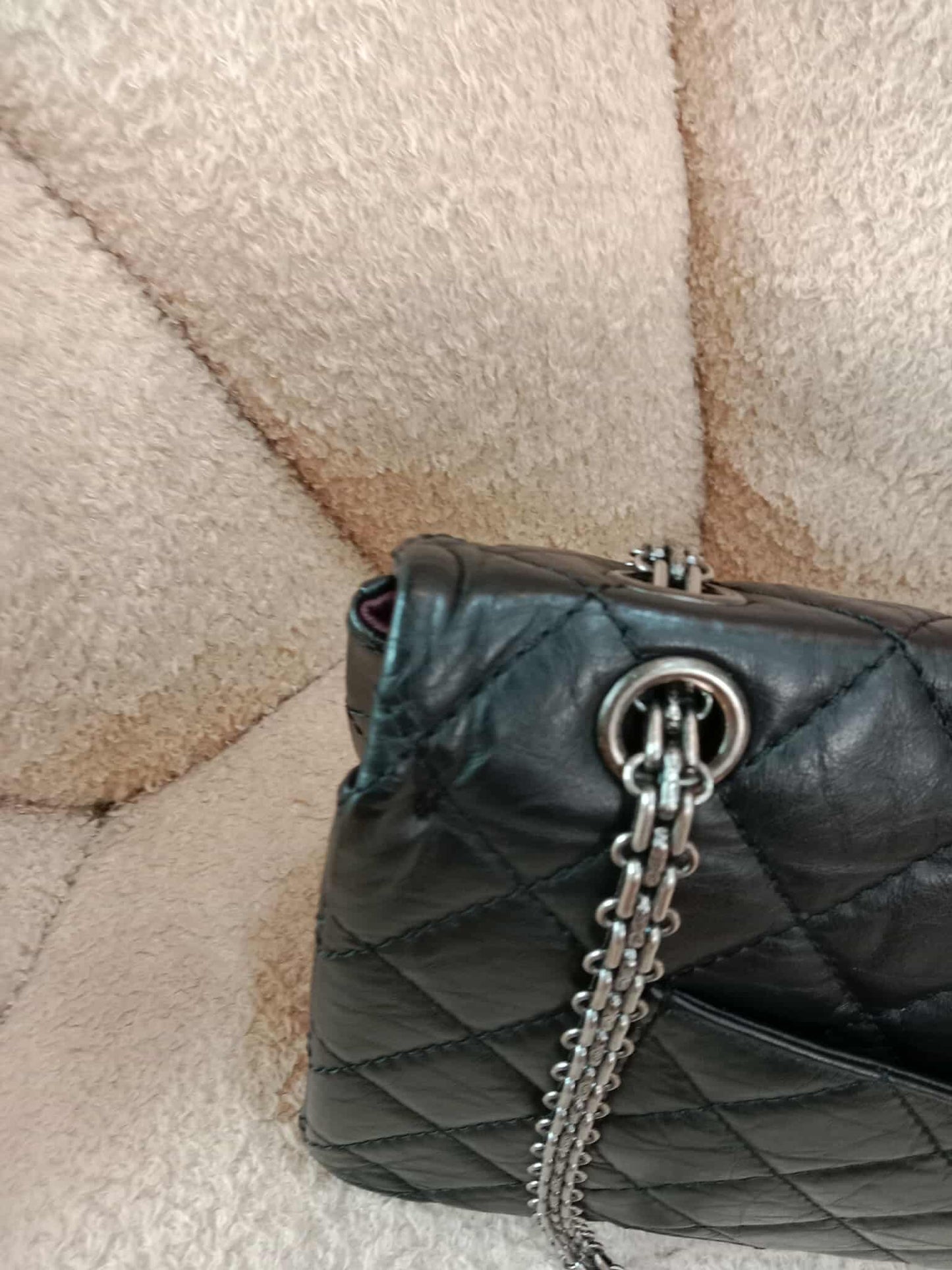 Chanel Reissue Mademoiselle Double Flap Black Calfskin Series 14