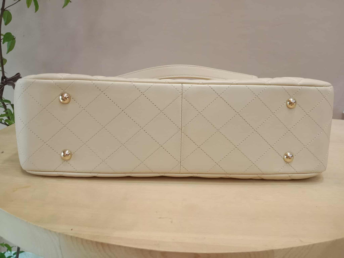 Chanel Classic CC Tote Beige Lambskin Series 21