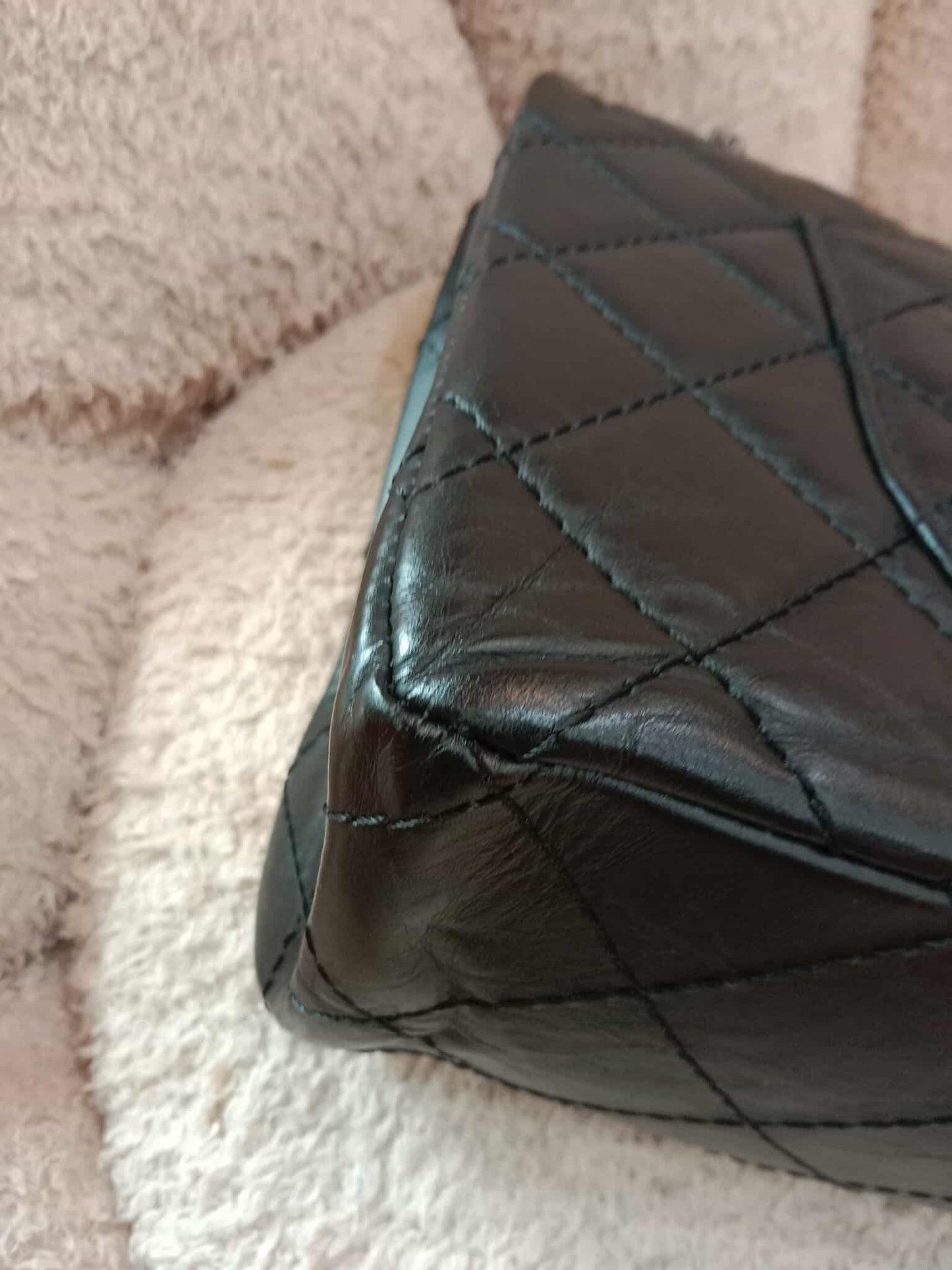 Chanel Reissue Mademoiselle Double Flap Black Calfskin Series 14