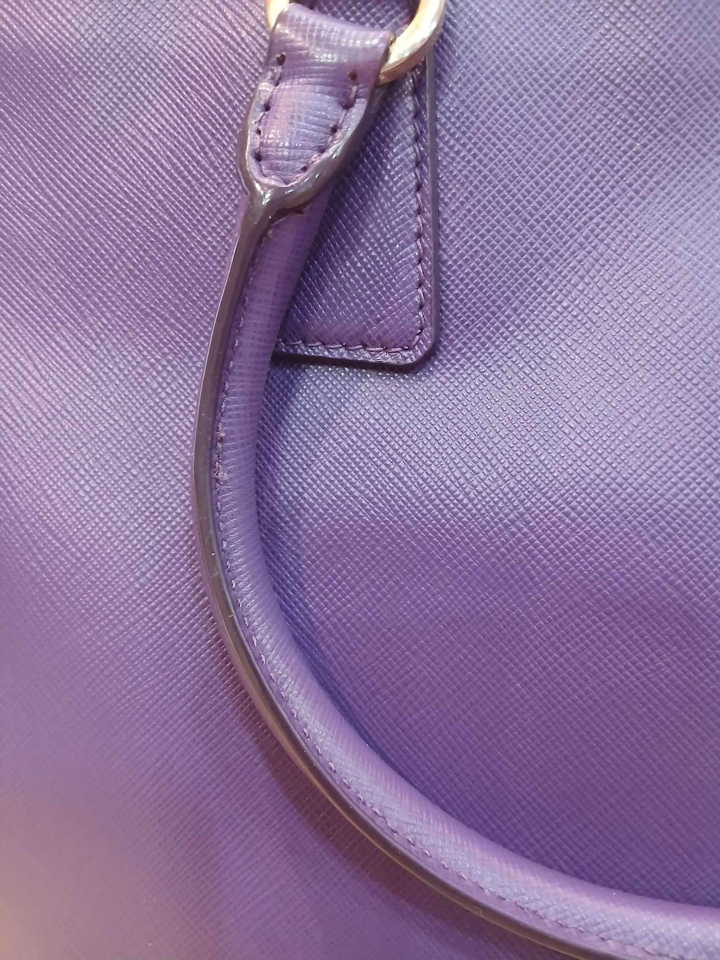 Prada Galleria Saffiano Purple Bag