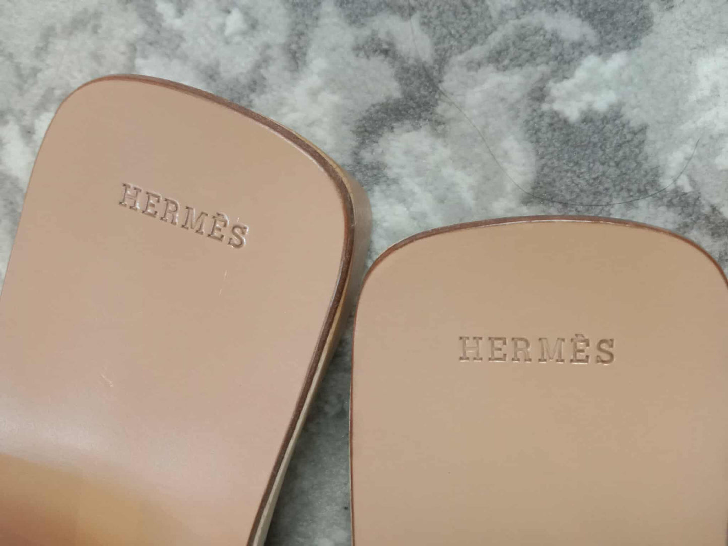 Hermes H Logo Sandals Size 38