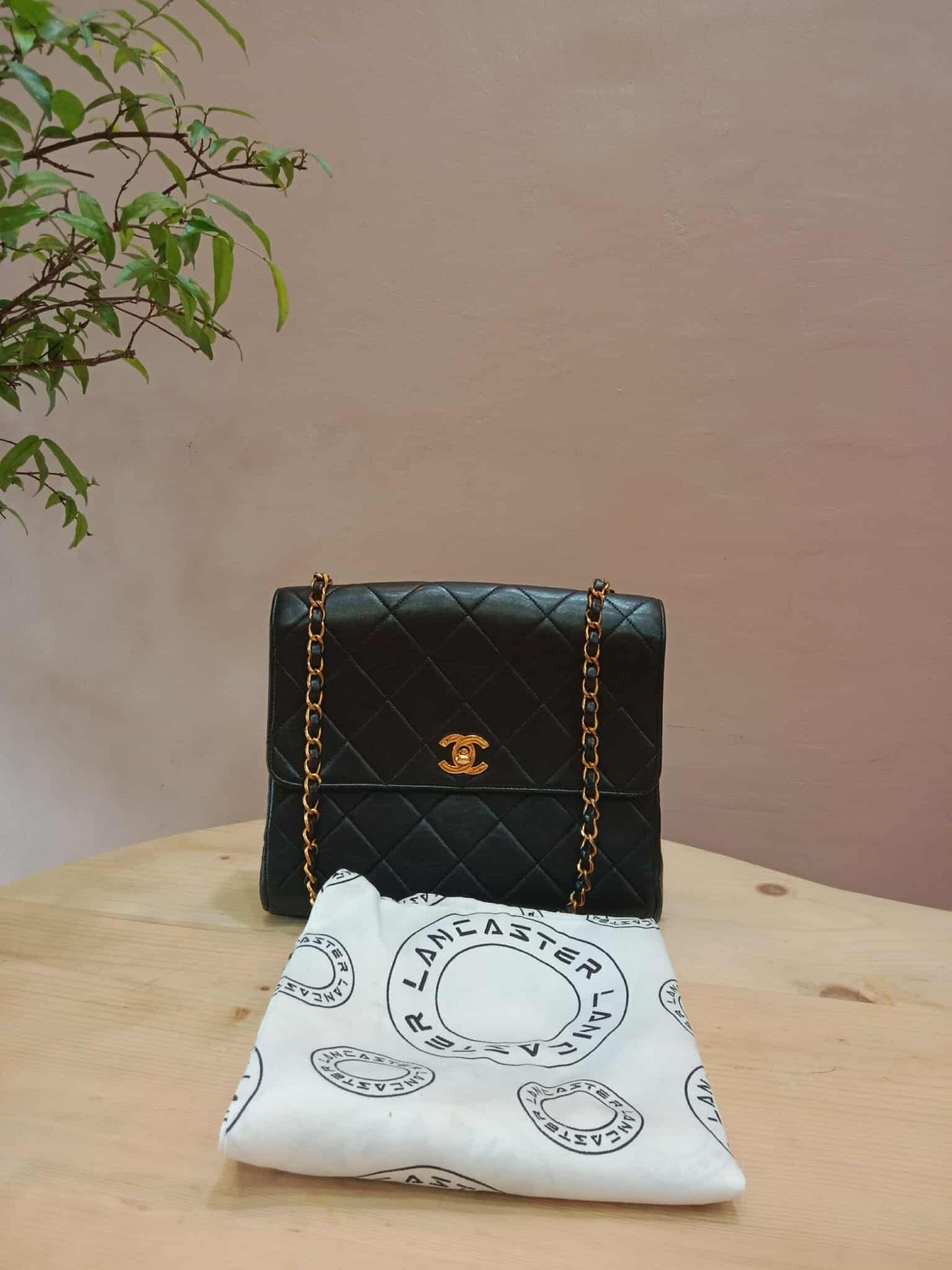 Chanel Vintage Lambskin Flap Black Series 3