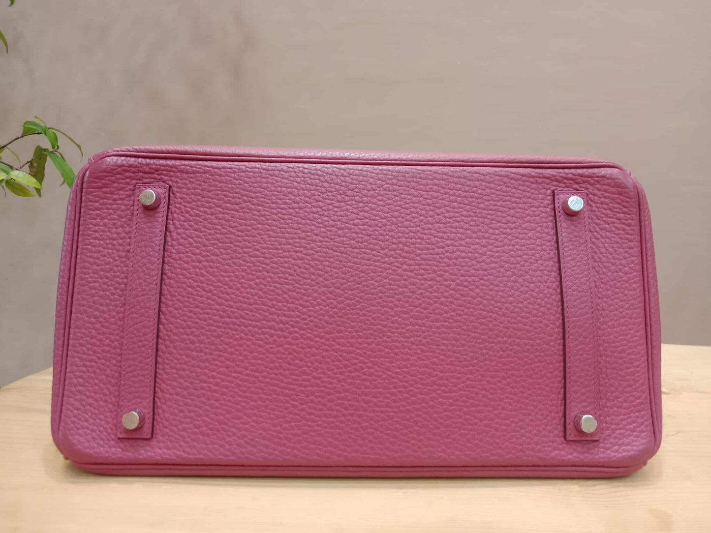 Hermes Birkin 35 Rose Poupre Clemence Stamp T 2015