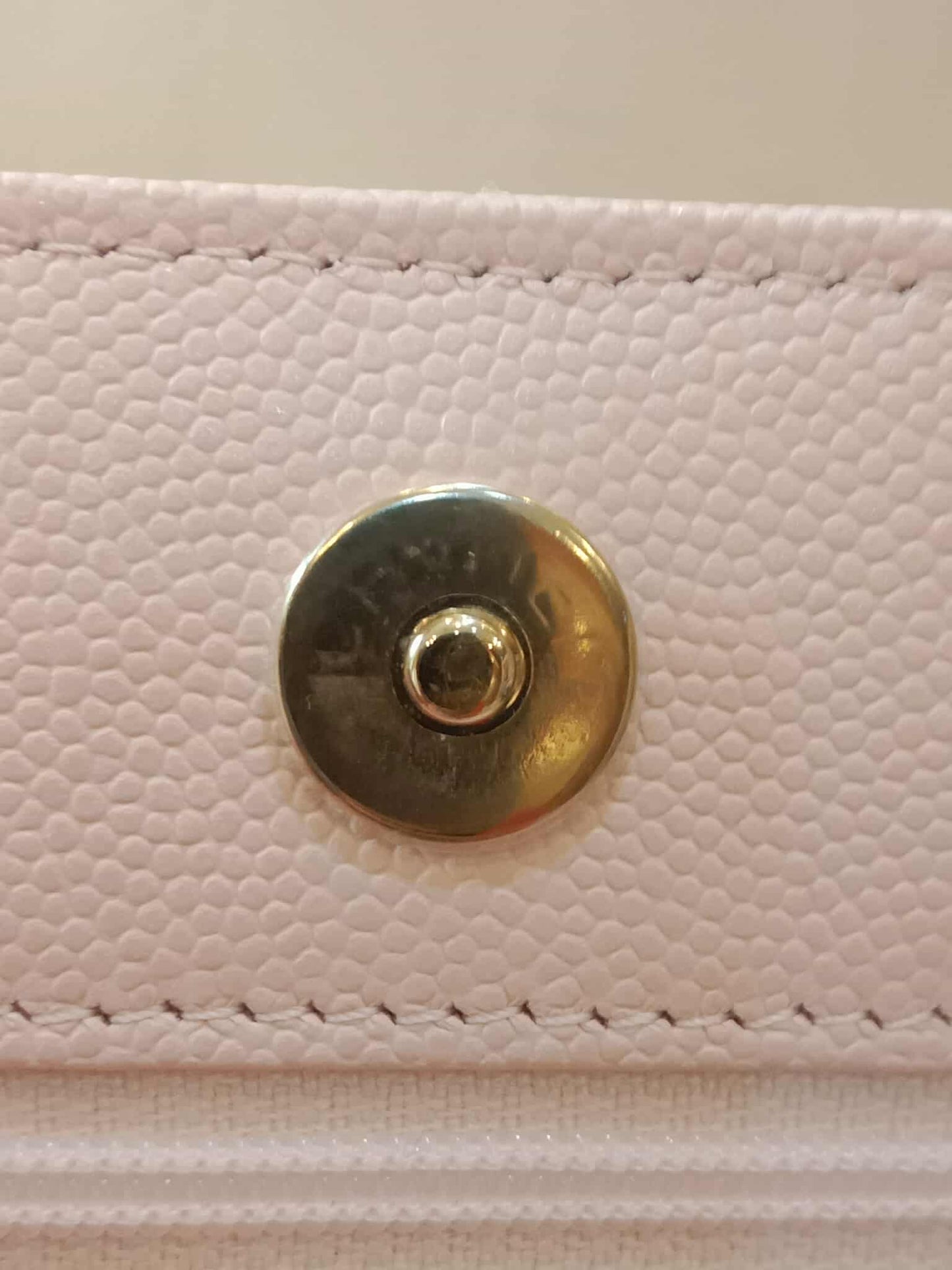 Chanel CC Wallet on Chain Light Pink Microchipped