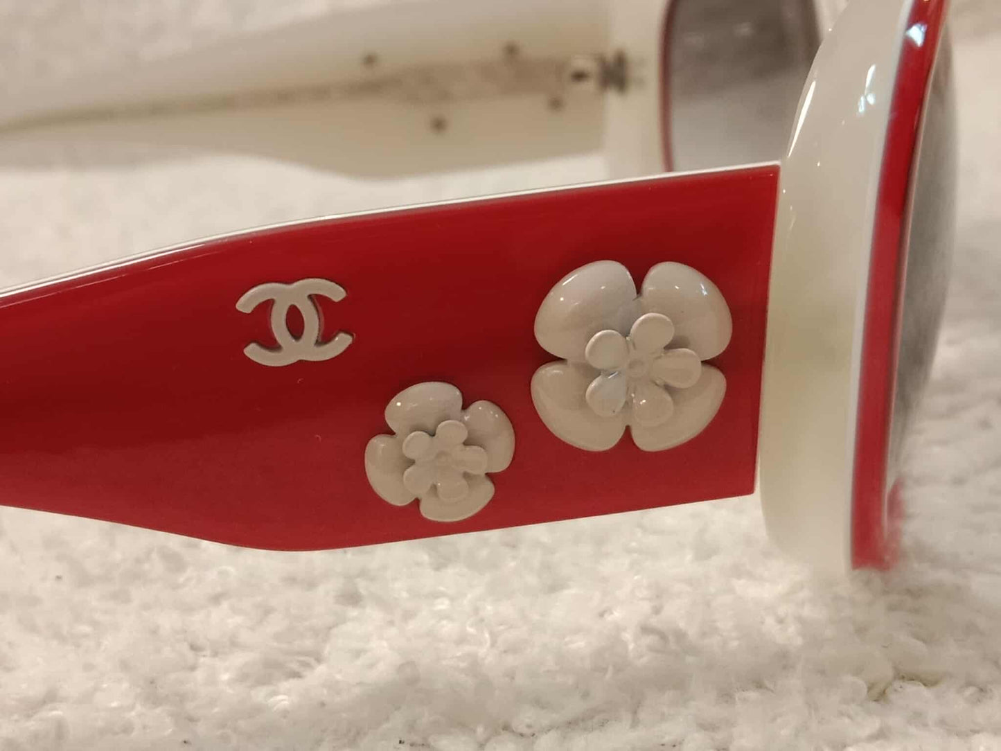 Chanel Red Sunglasses