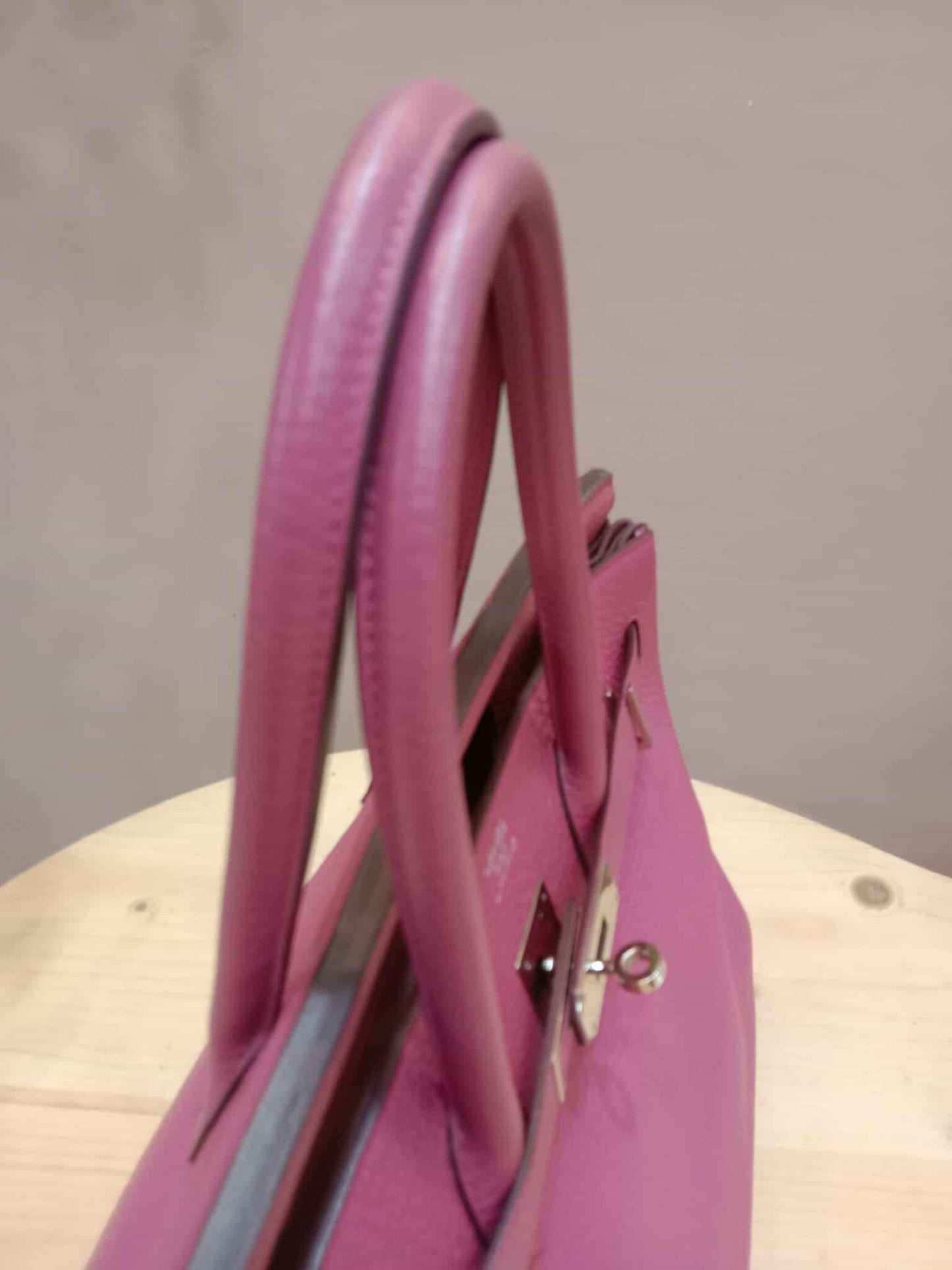 Hermes Birkin 35 Rose Poupre Clemence Stamp T 2015