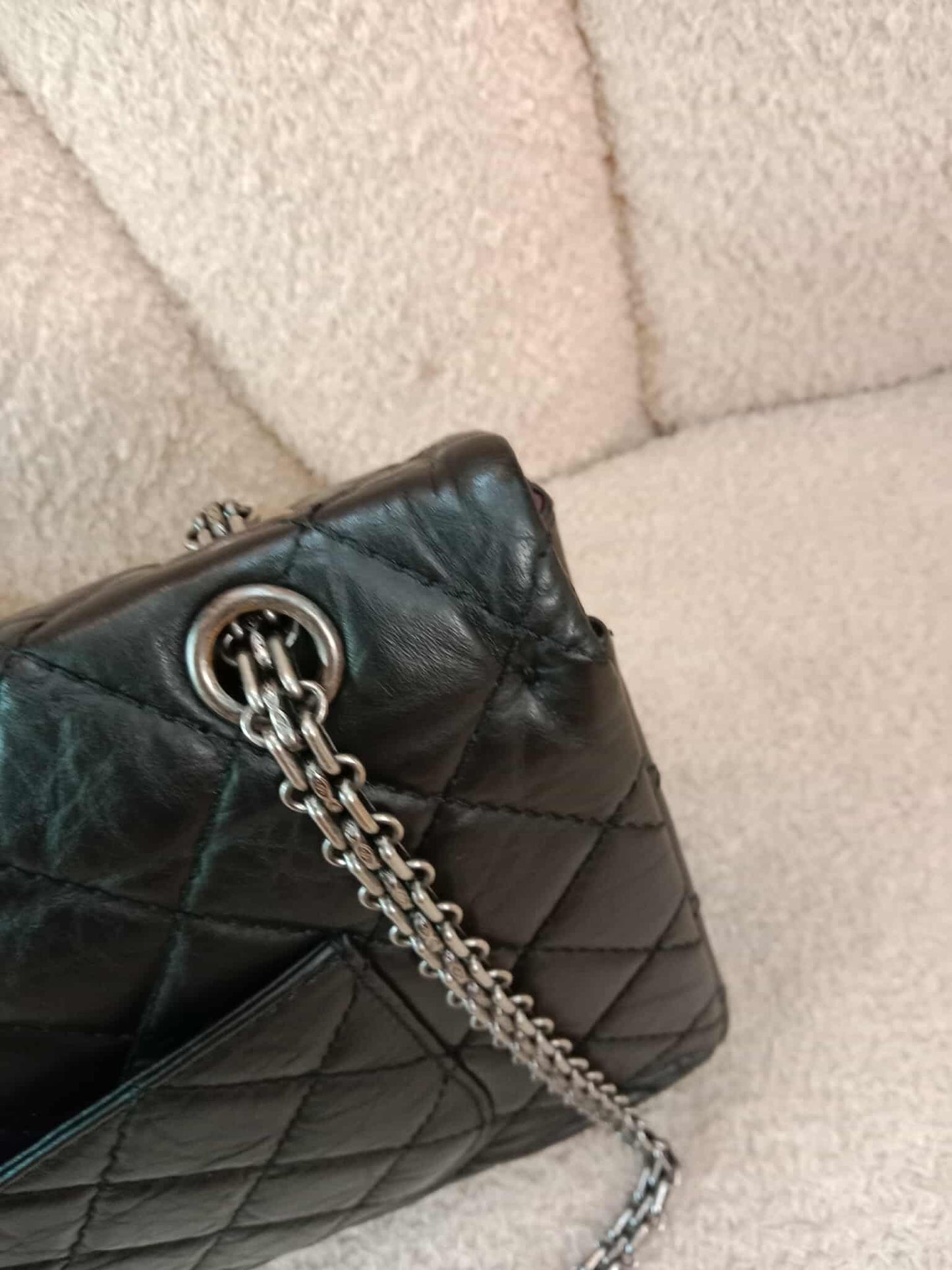 Chanel Reissue Mademoiselle Double Flap Black Calfskin Series 14