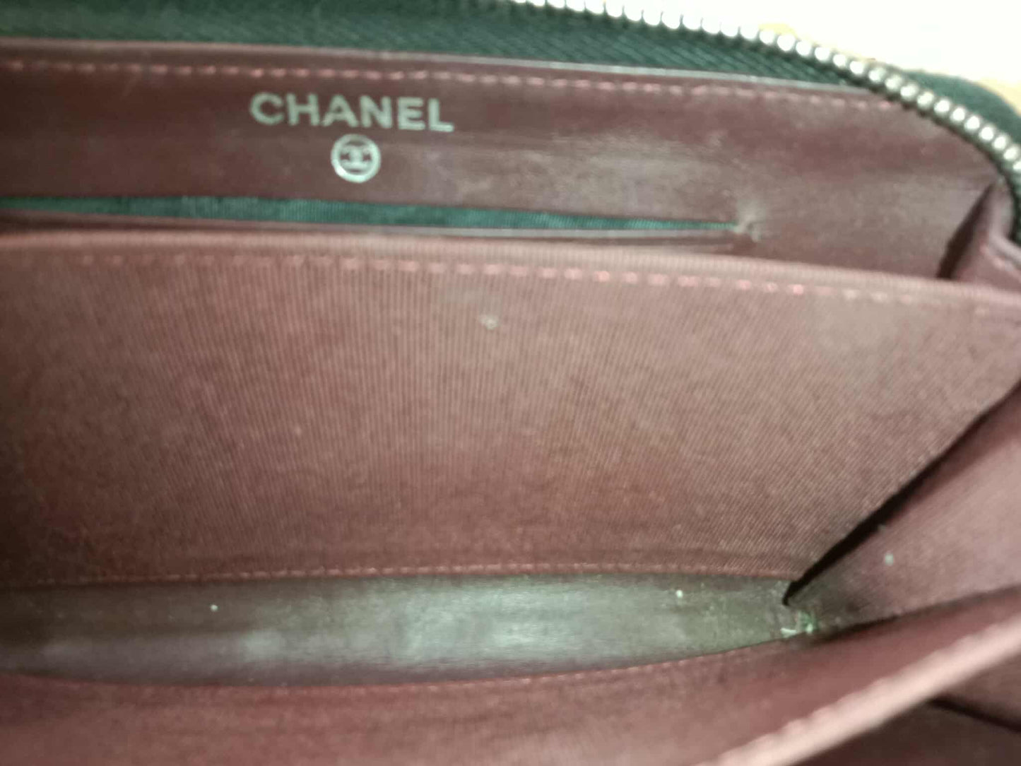 Chanel Long Zipped Wallet Caviar Black Series 19