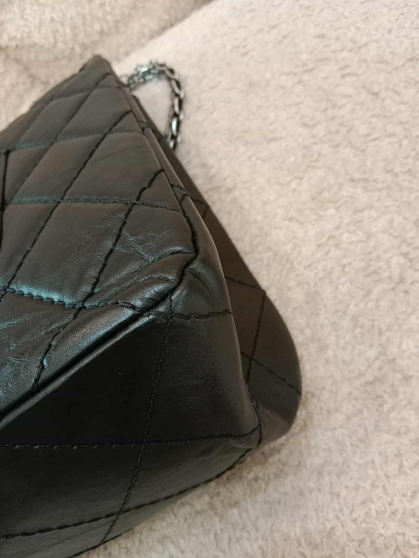Chanel Reissue Mademoiselle Double Flap Black Calfskin Series 14
