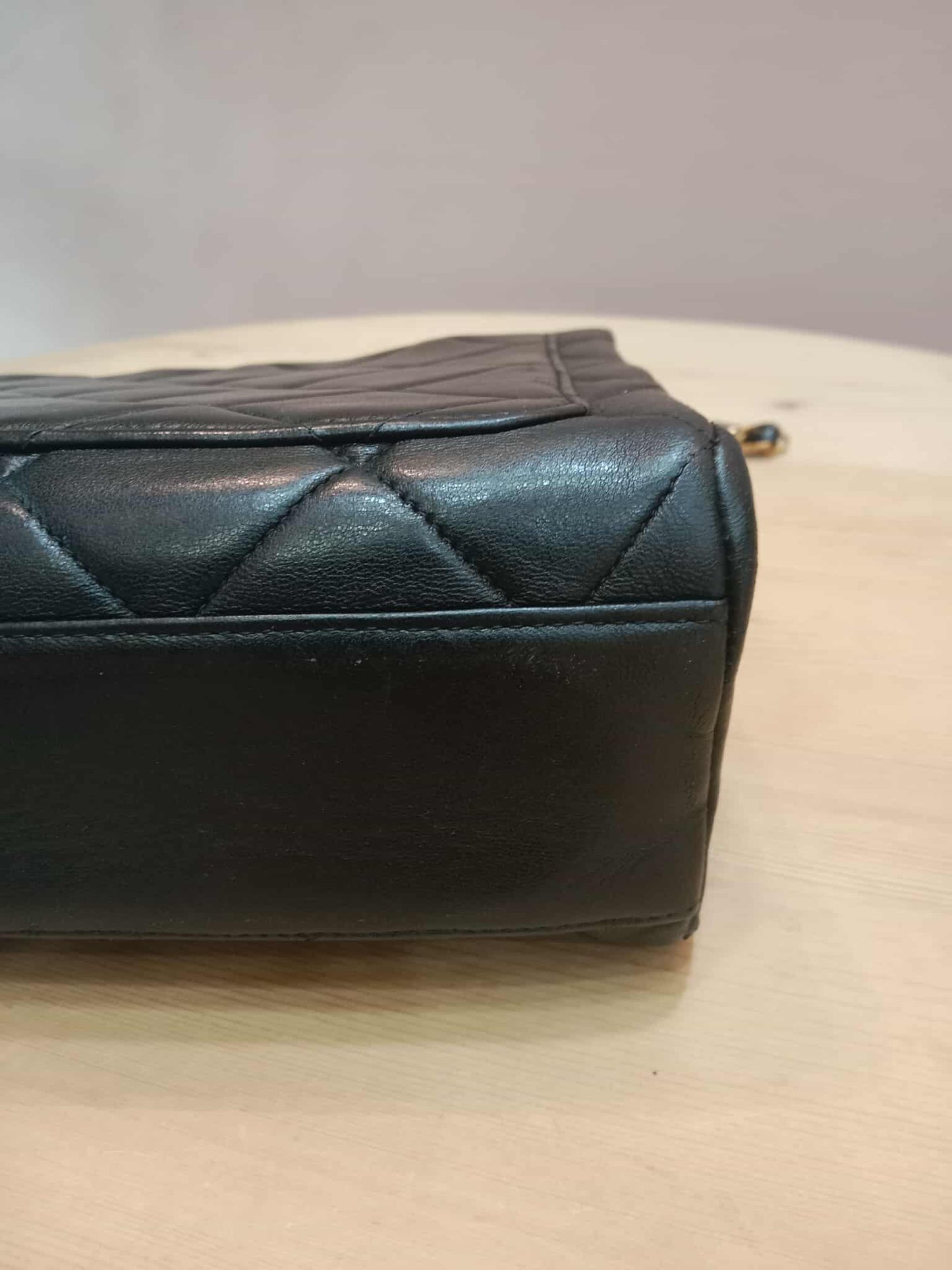 Chanel Vintage Lambskin Flap Black Series 3