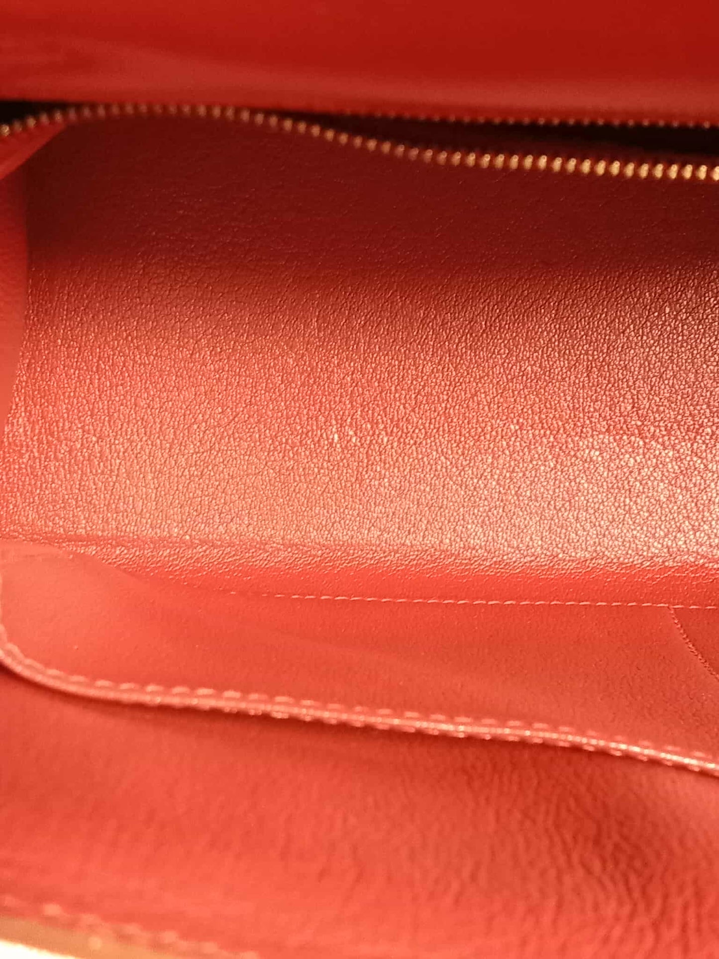 Hermes Kelly 28 Calfbox Leather Rouge VIF Stamp F Square 2002