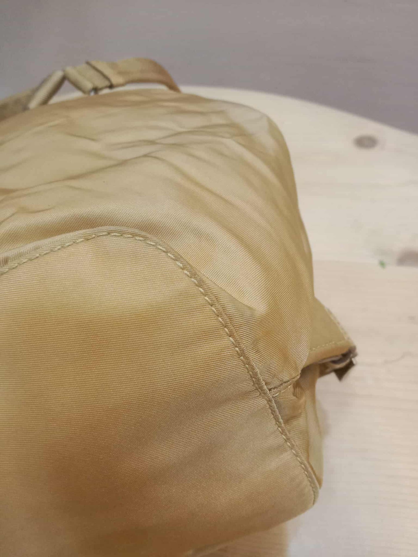 Prada Nylon Backpack Small Beige