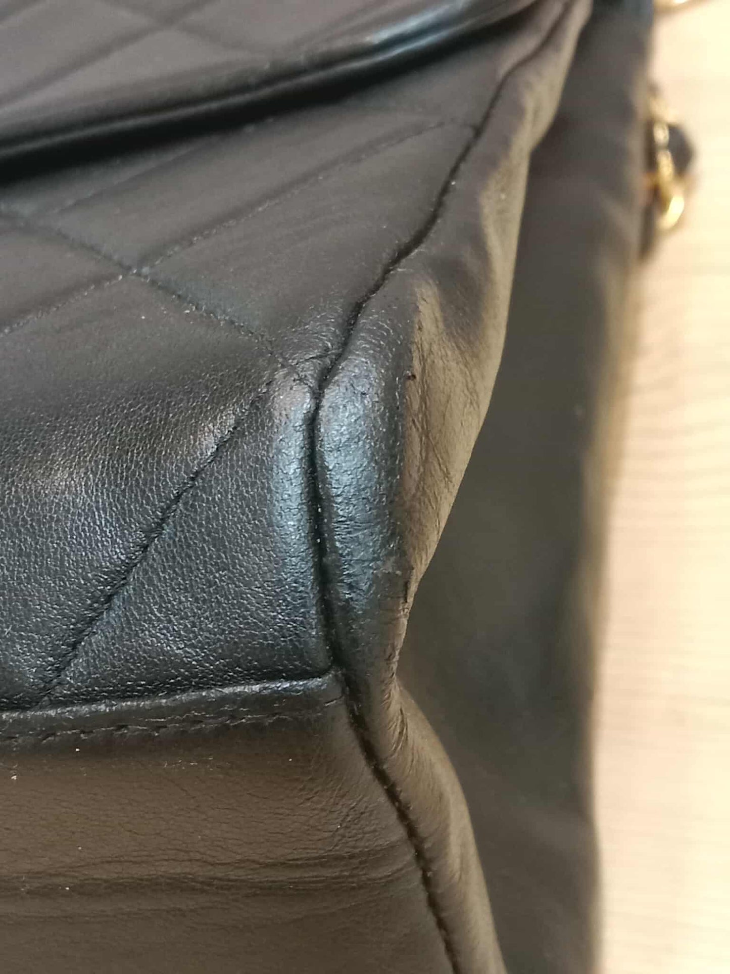 Chanel Vintage Lambskin Flap Black Series 3