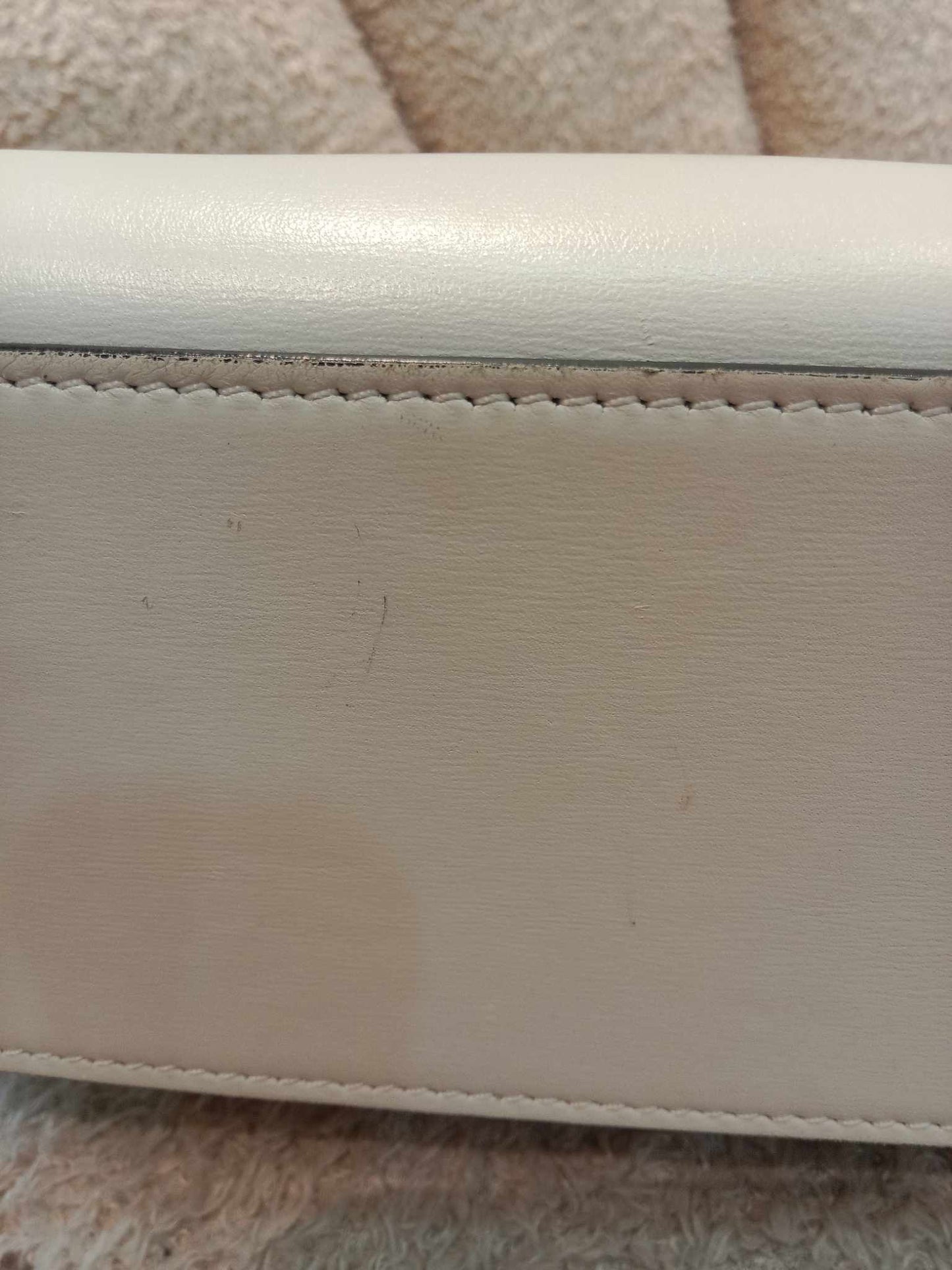 Celine Off-White Nano Luggage Tote Bag