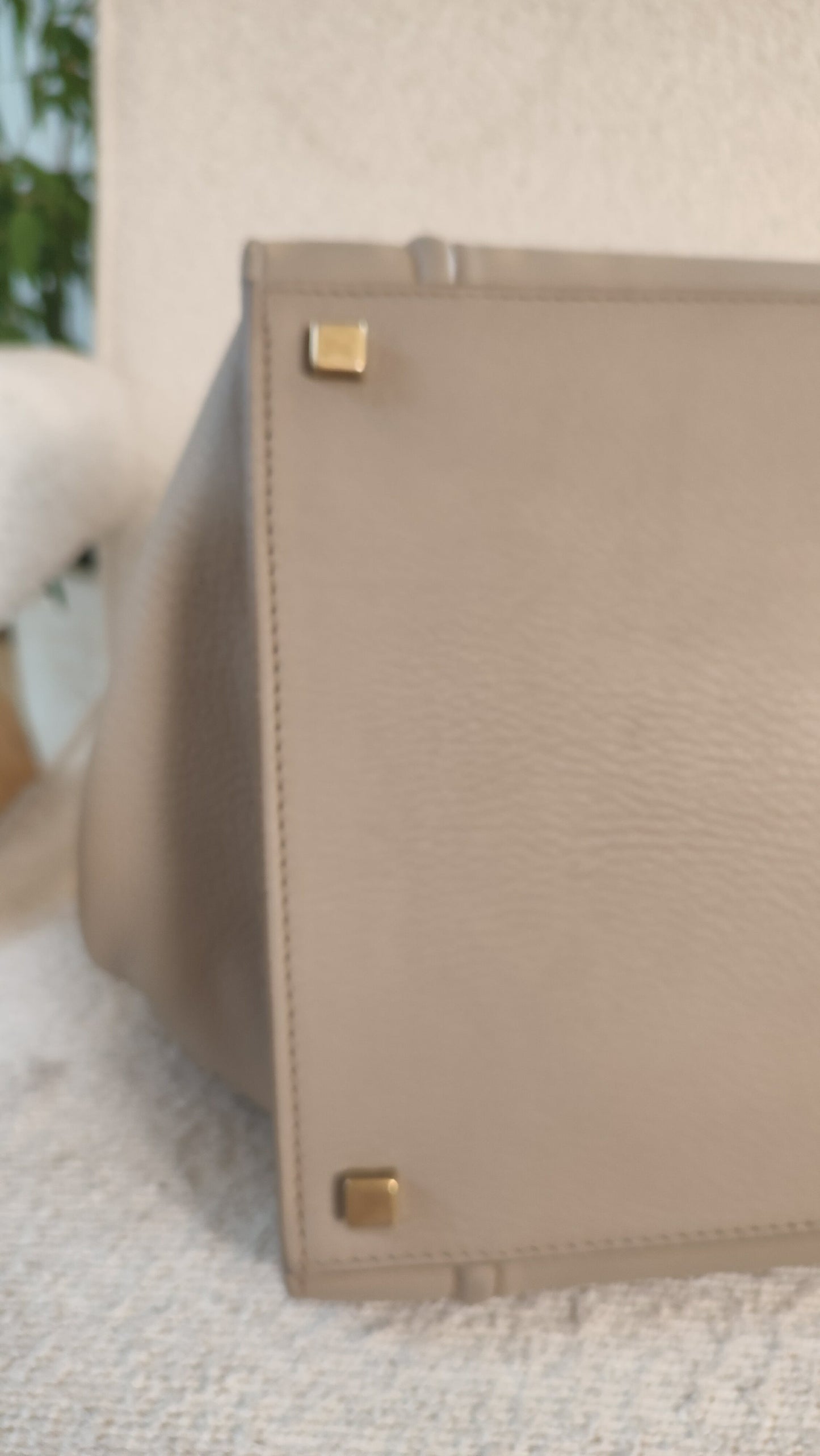 Celine Drummed Phantom Taupe Bag